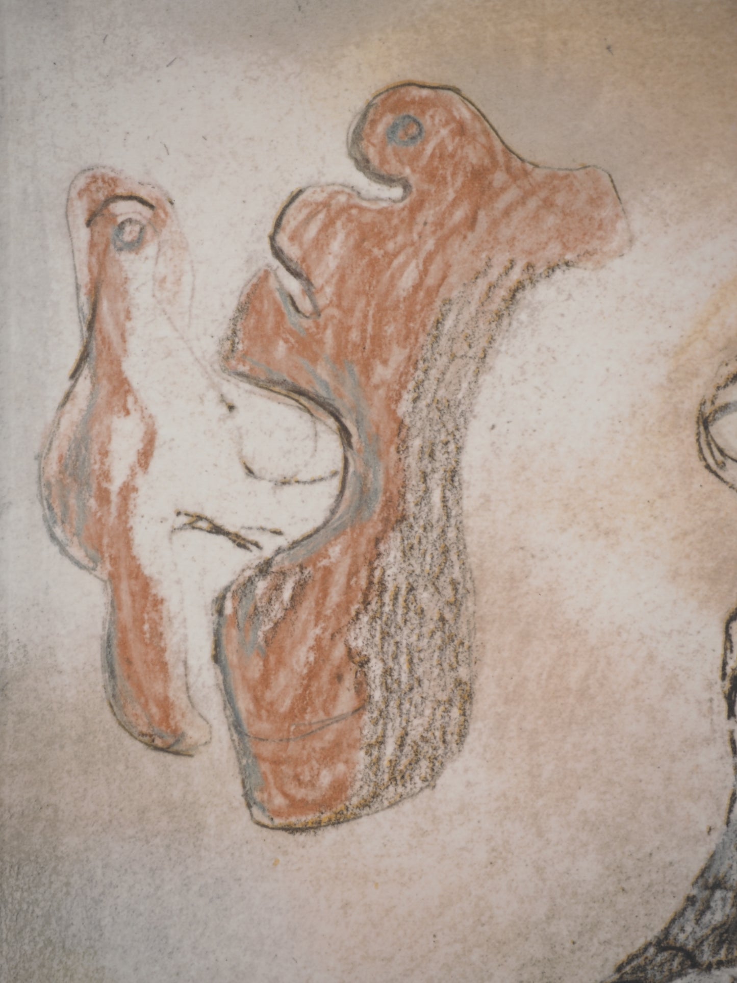 Henry MOORE : Mère et son enfant - Lithographie signée