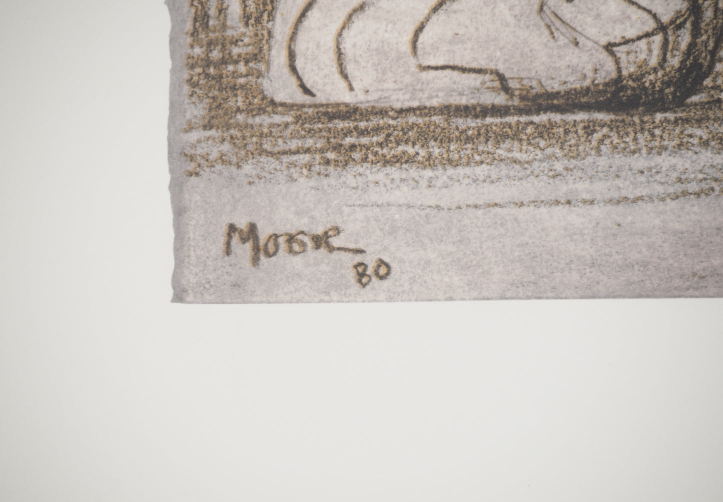 Henry MOORE : Mère et son enfant - Lithographie signée