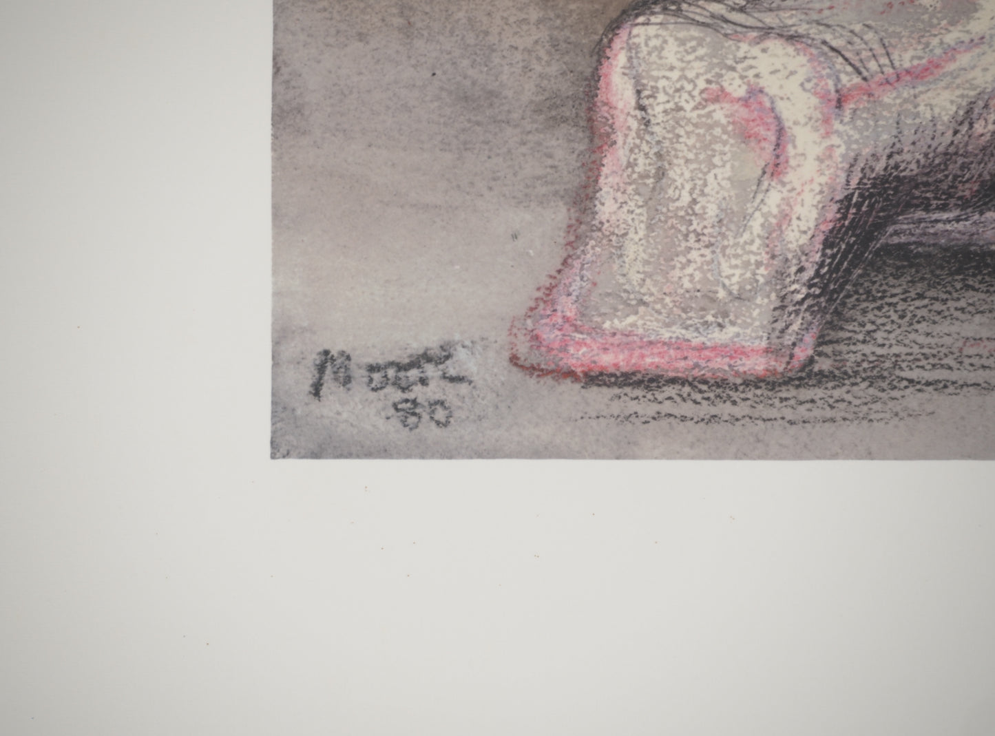 Henry MOORE : Projet de sculptures - Lithographie signée