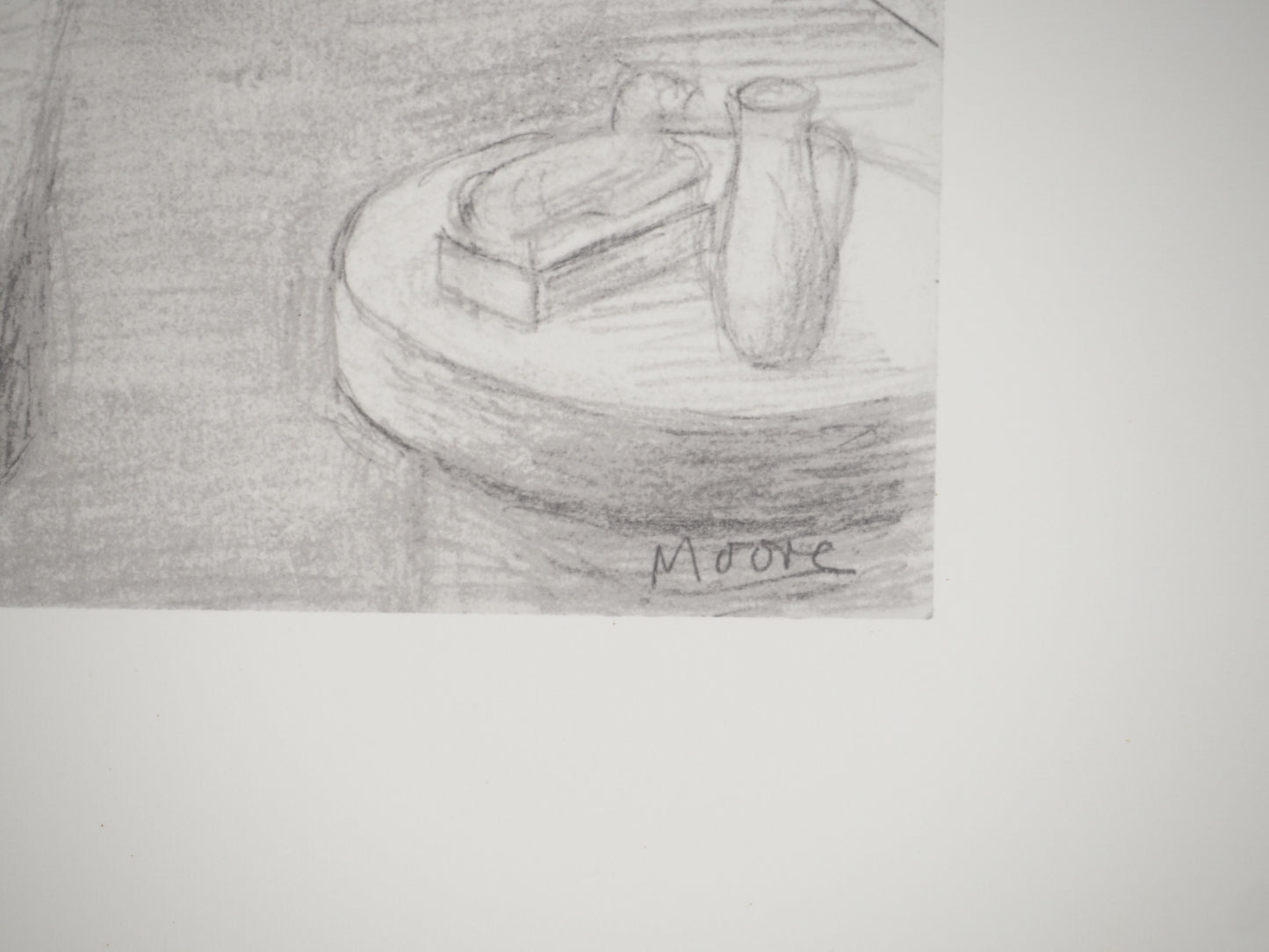 Henry MOORE : Discussion au salon - Lithographie signée