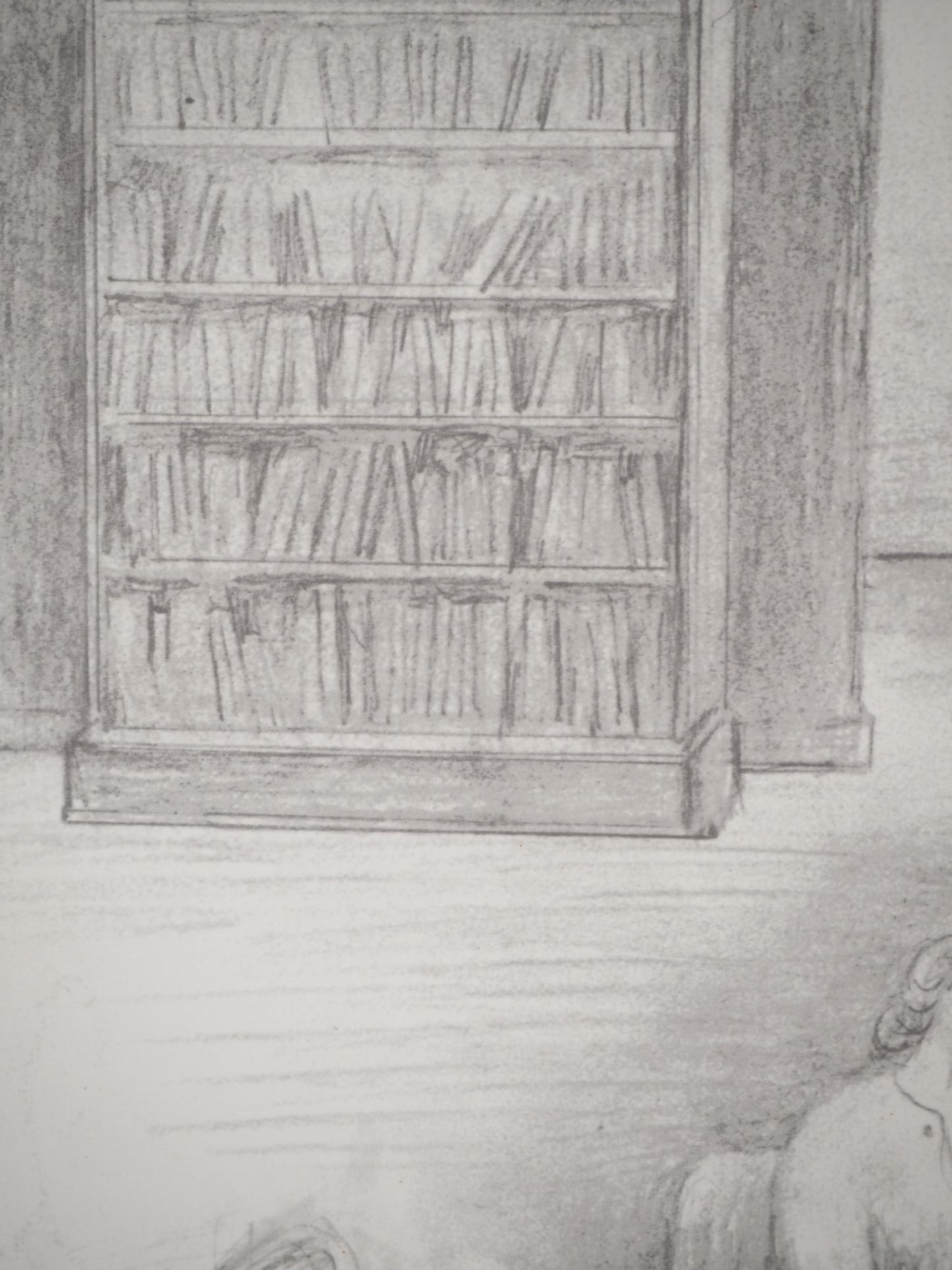 Henry MOORE : Discussion au salon - Lithographie signée