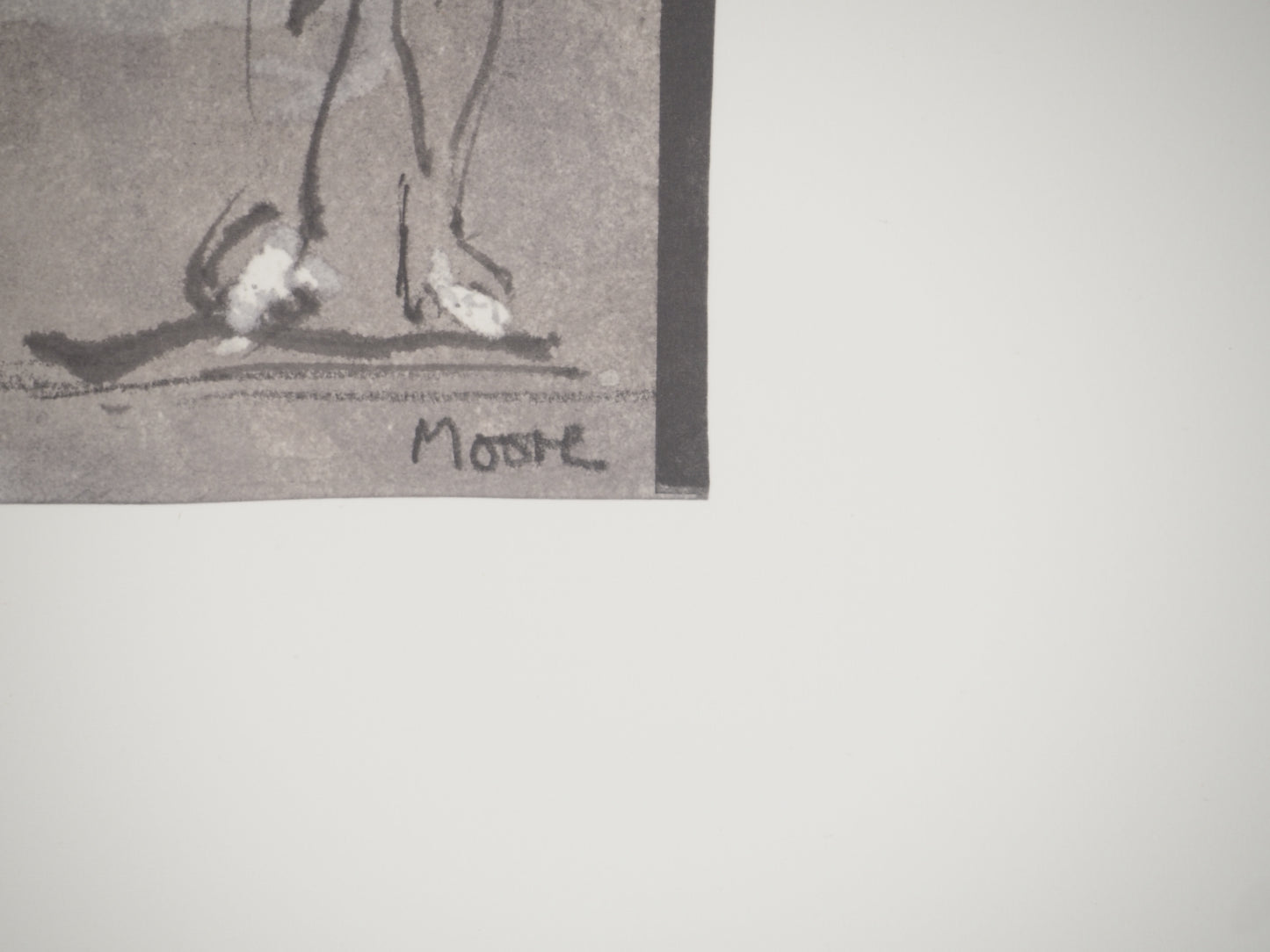 Henry MOORE : Les amoureux - Lithographie signée