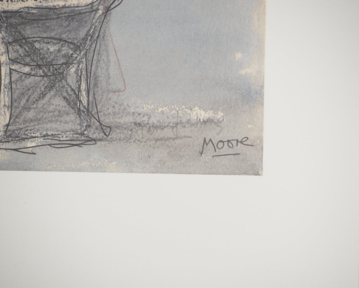 Henry MOORE : Le pêcheur - Lithographie signée