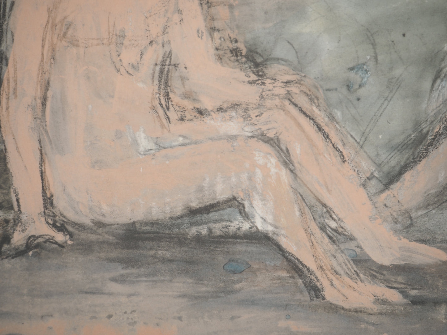 Henry MOORE : Couple au repos - Lithographie signée