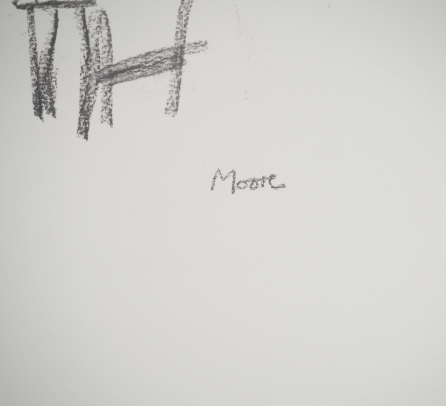 Henry MOORE : Nu lisant - Lithographie signée