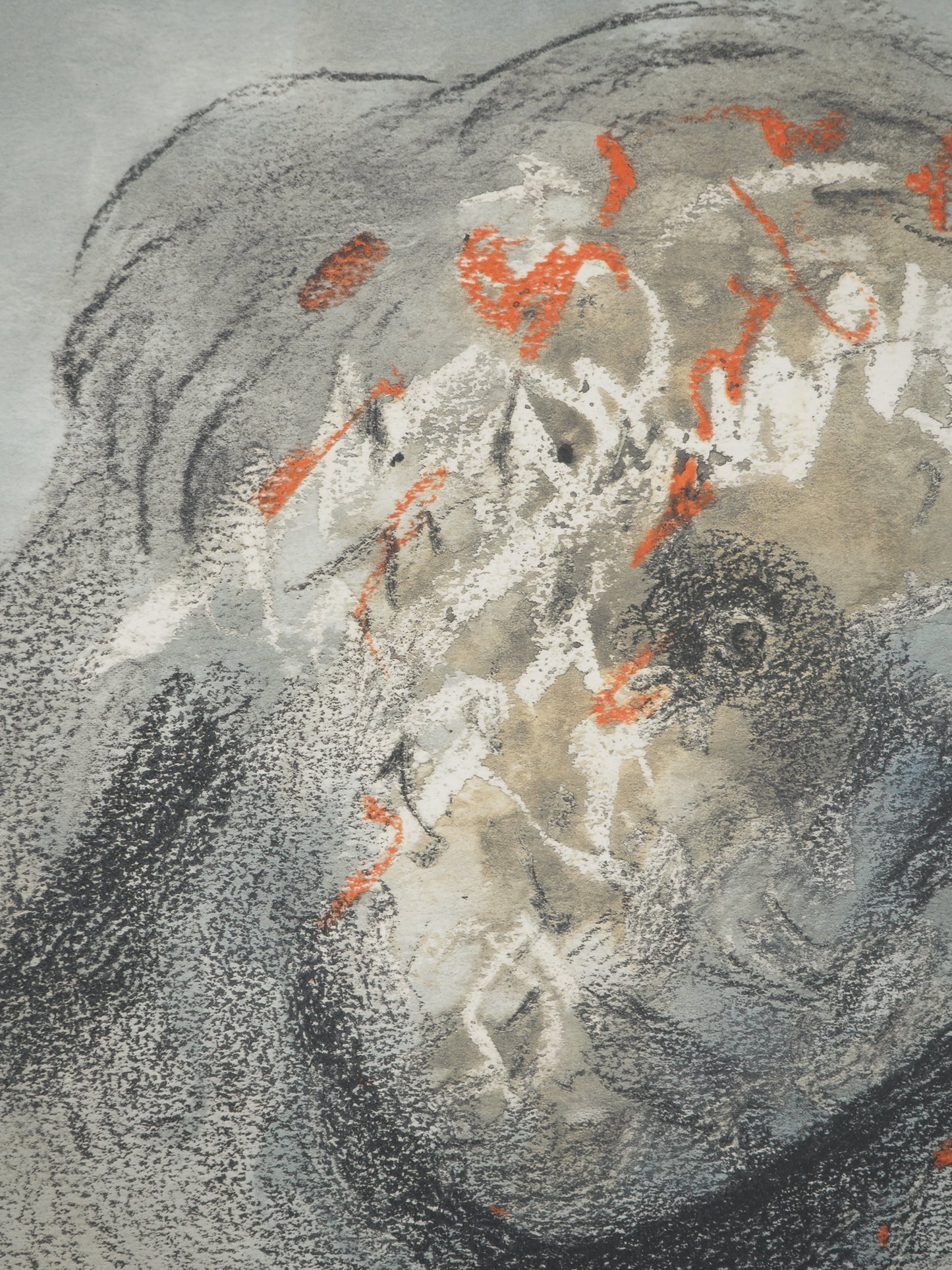 Henry MOORE : Alice de profil - Lithographie signée