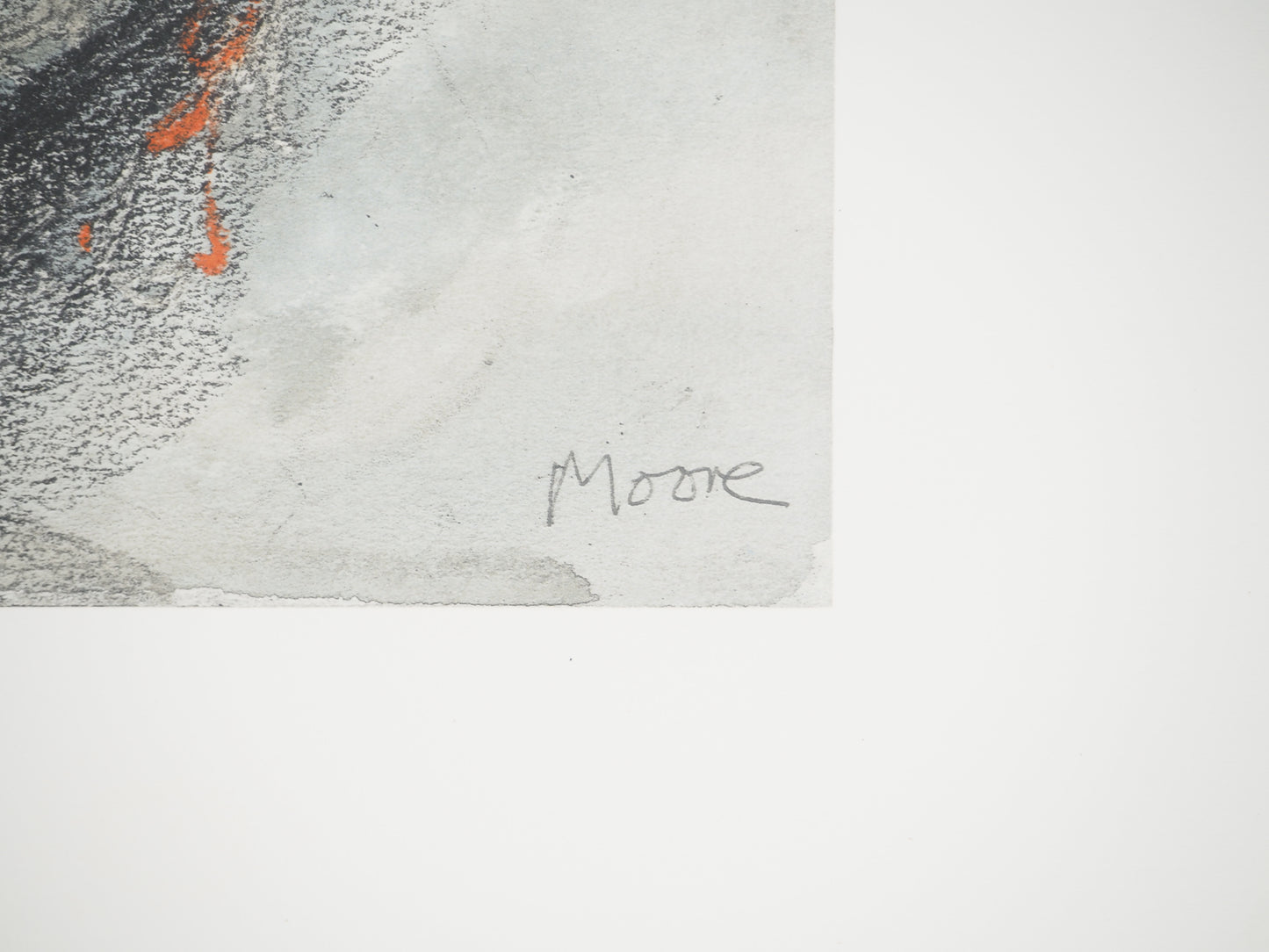 Henry MOORE : Alice de profil - Lithographie signée
