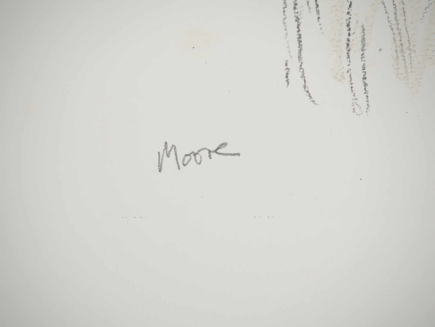 Henry MOORE : Le mendiant - Lithographie signée