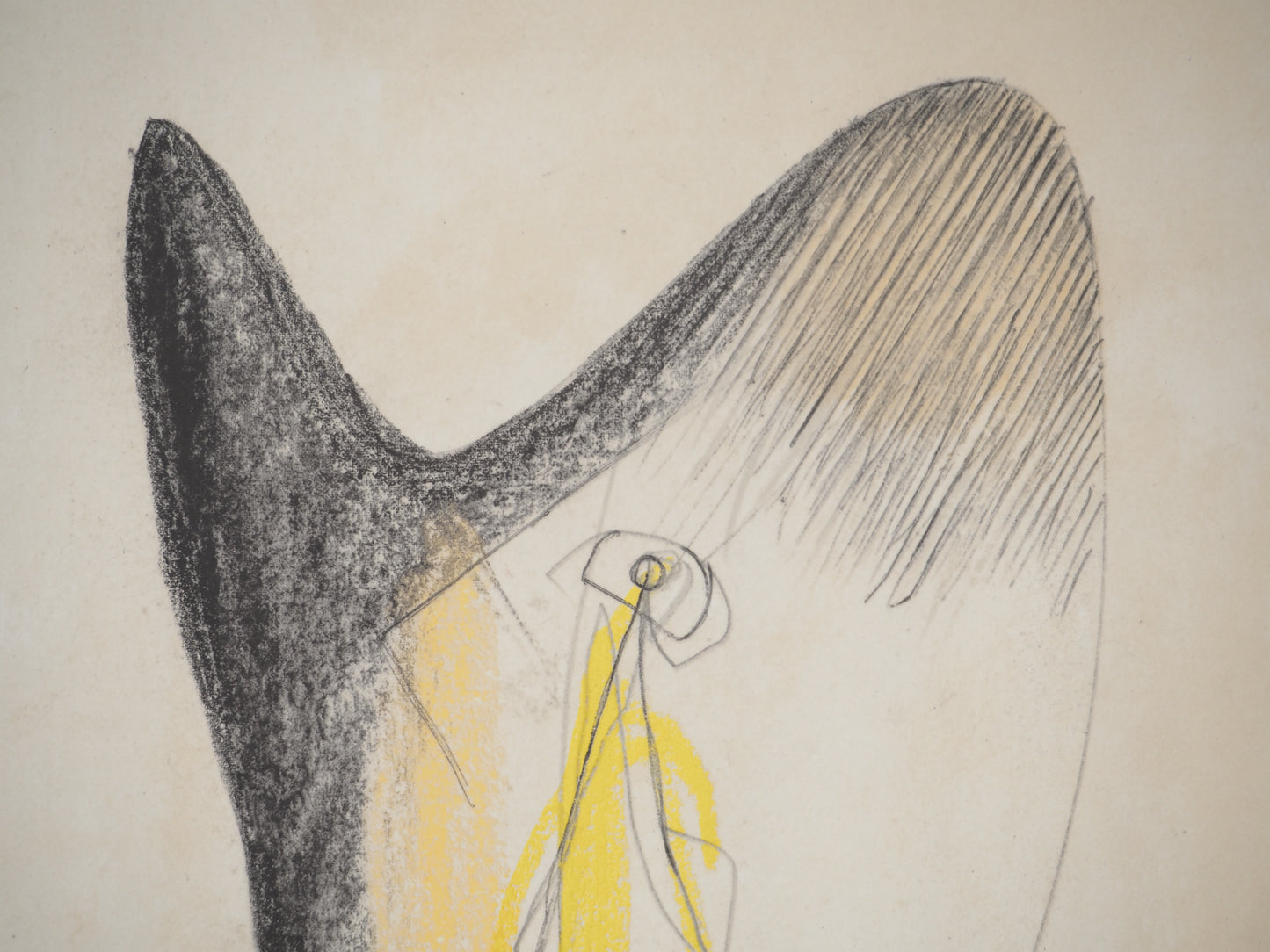 Henry MOORE : Figures abstraites - Lithographie signée