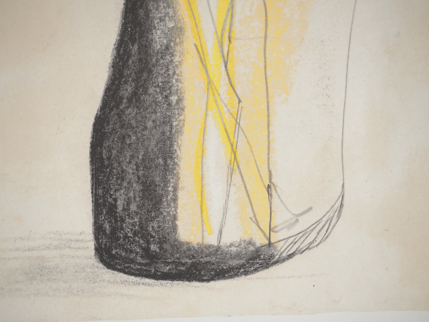 Henry MOORE : Figures abstraites - Lithographie signée
