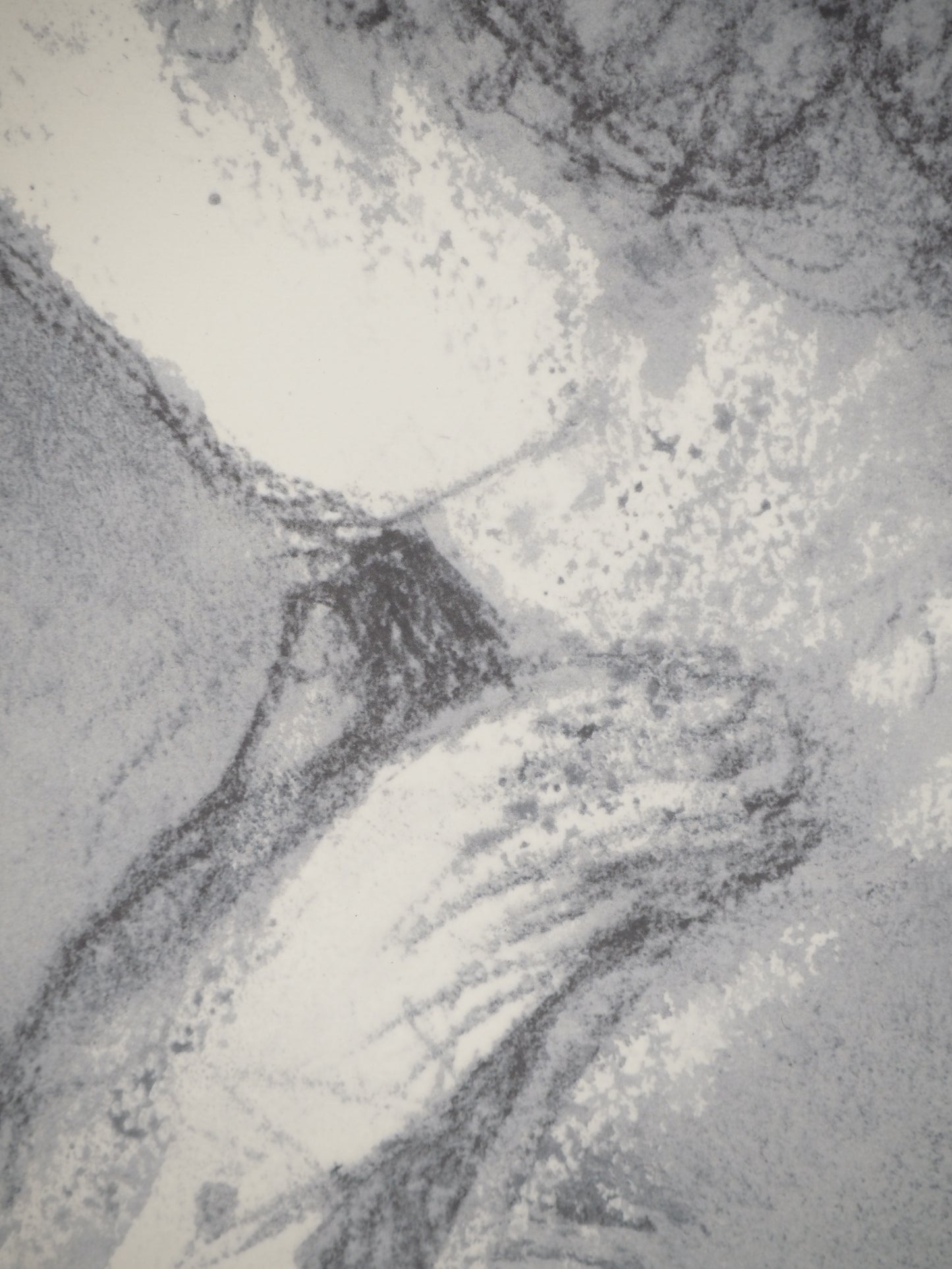 Henry MOORE : Portrait sans visage - Lithographie signée