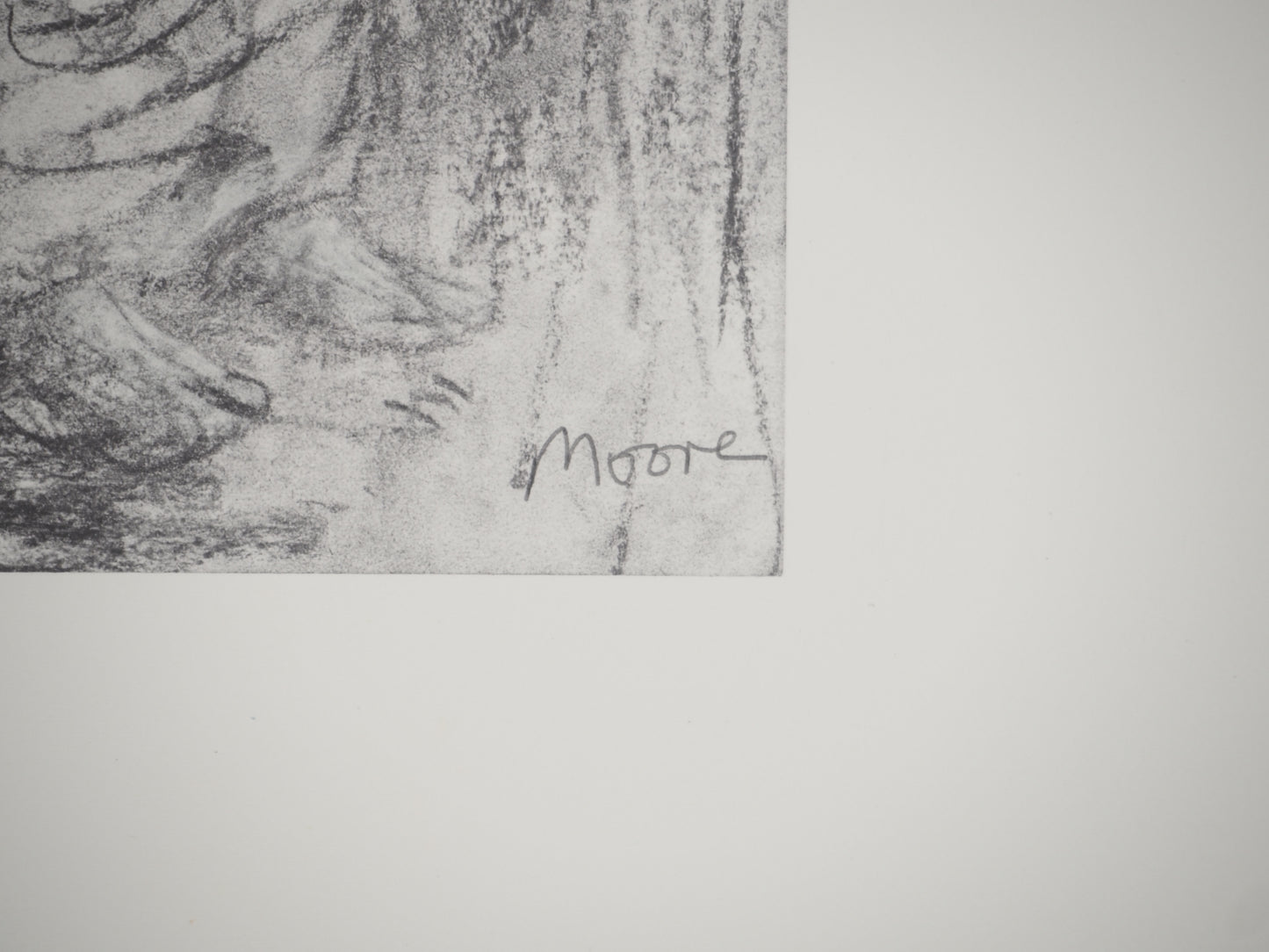 Henry MOORE : Moment de tendresse - Lithographie signée