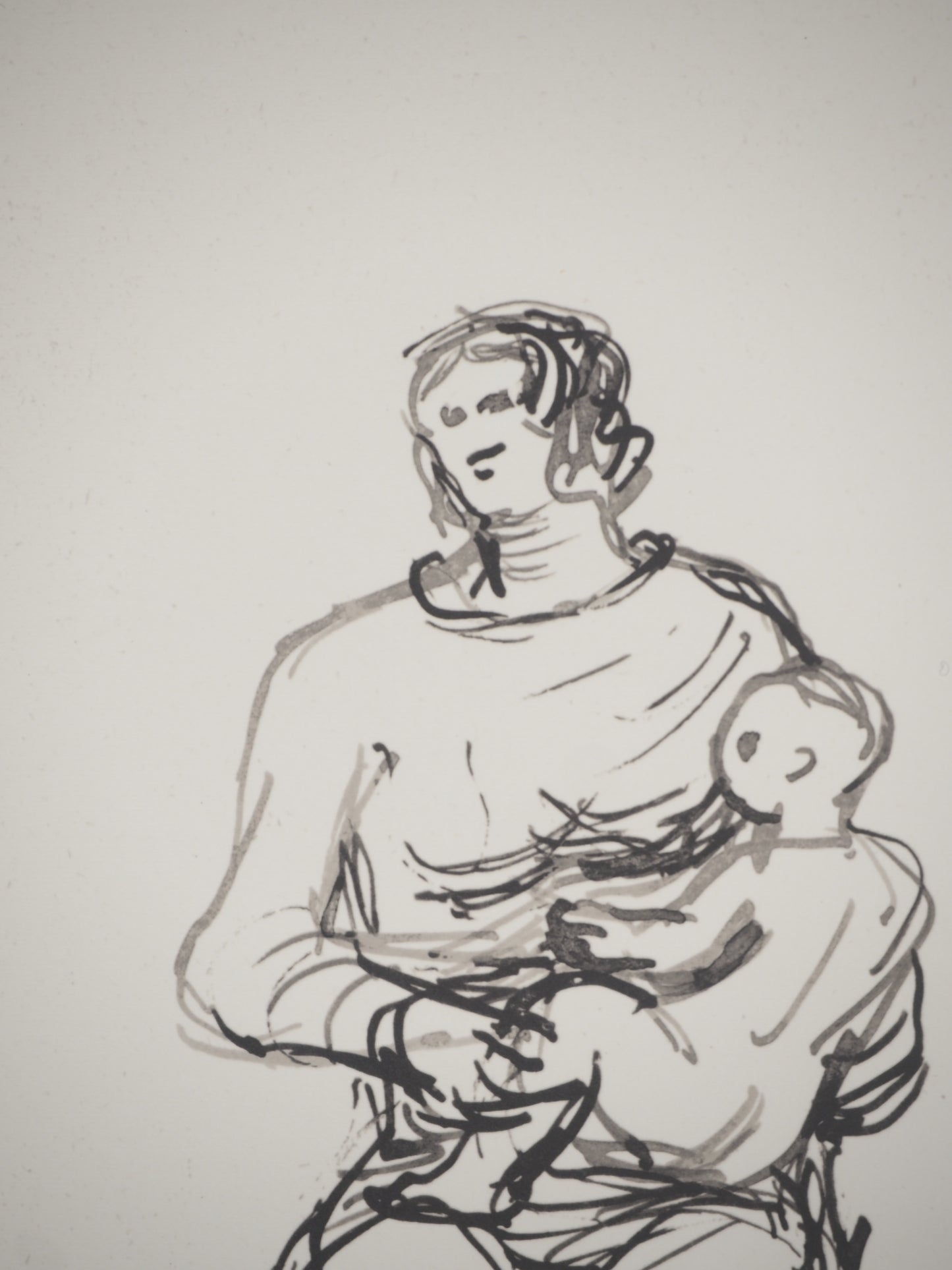 Henry MOORE : La Naissance - Lithographie signée
