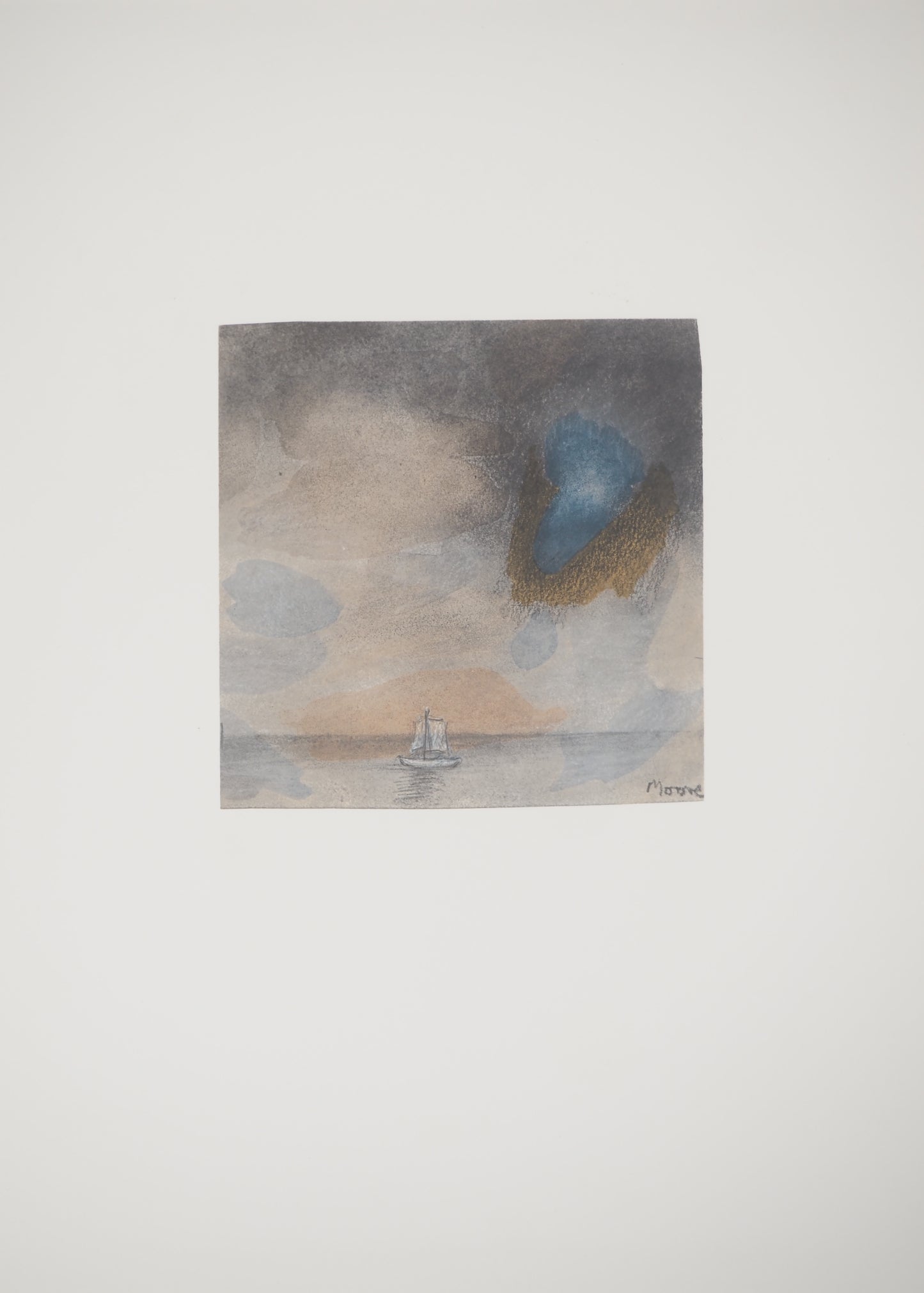 Henry MOORE : Orage en mer - Lithographie signée