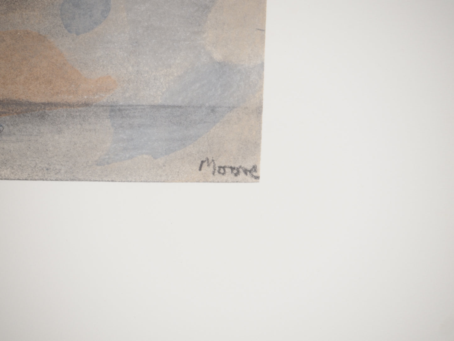 Henry MOORE : Orage en mer - Lithographie signée