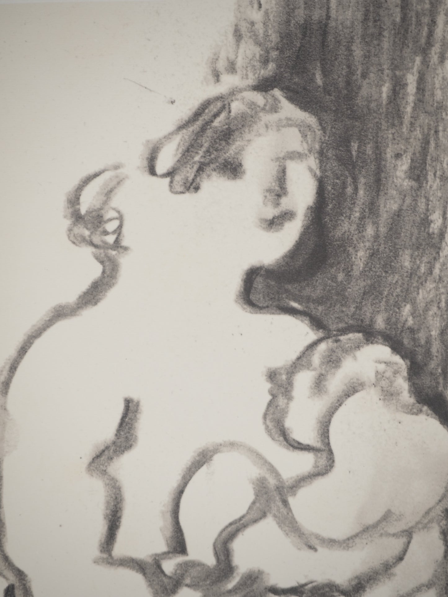 Henry MOORE : Mère et fils - Lithographie signée