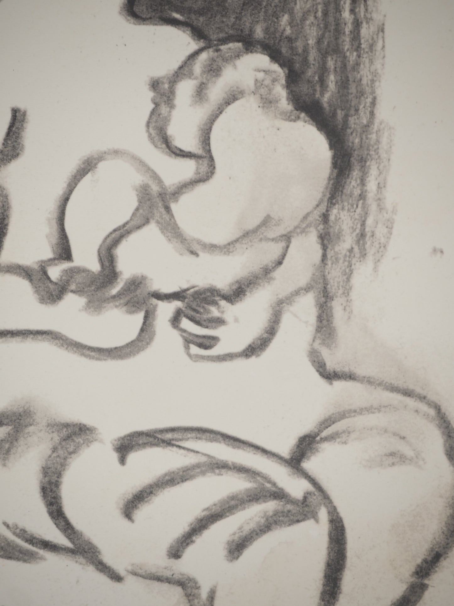 Henry MOORE : Mère et fils - Lithographie signée