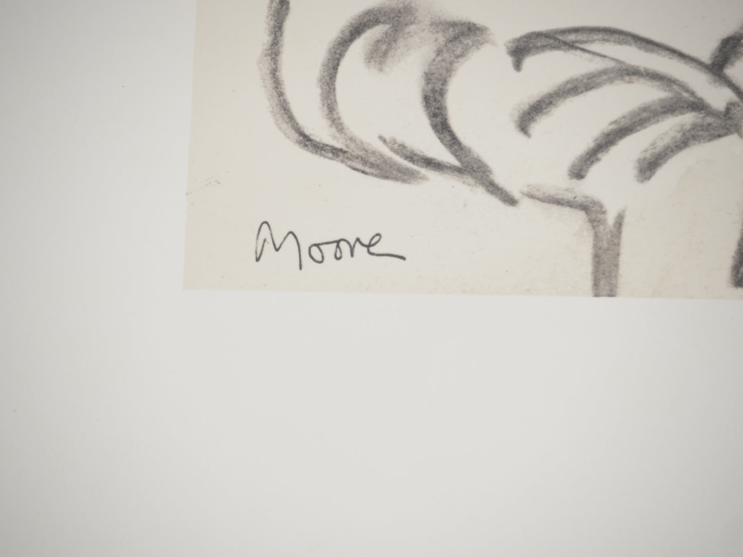 Henry MOORE : Mère et fils - Lithographie signée