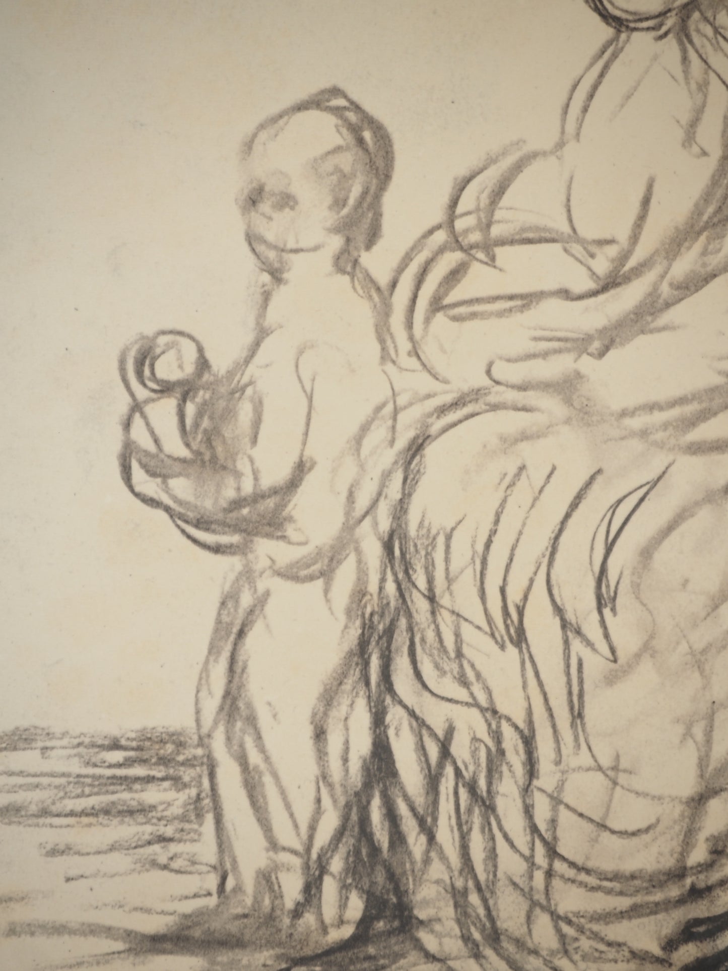 Henry MOORE : Portrait de Famille - Lithographie signée