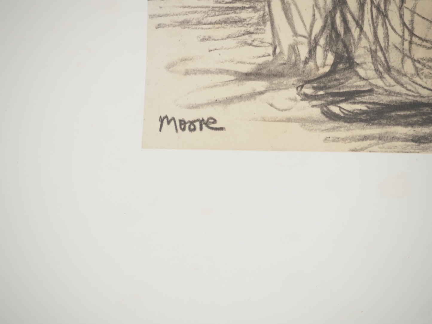 Henry MOORE : Portrait de Famille - Lithographie signée