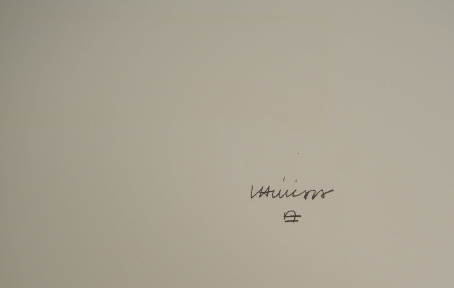 Eduardo CHILLIDA : Abstraction en noir et blanc - Lithographie signée