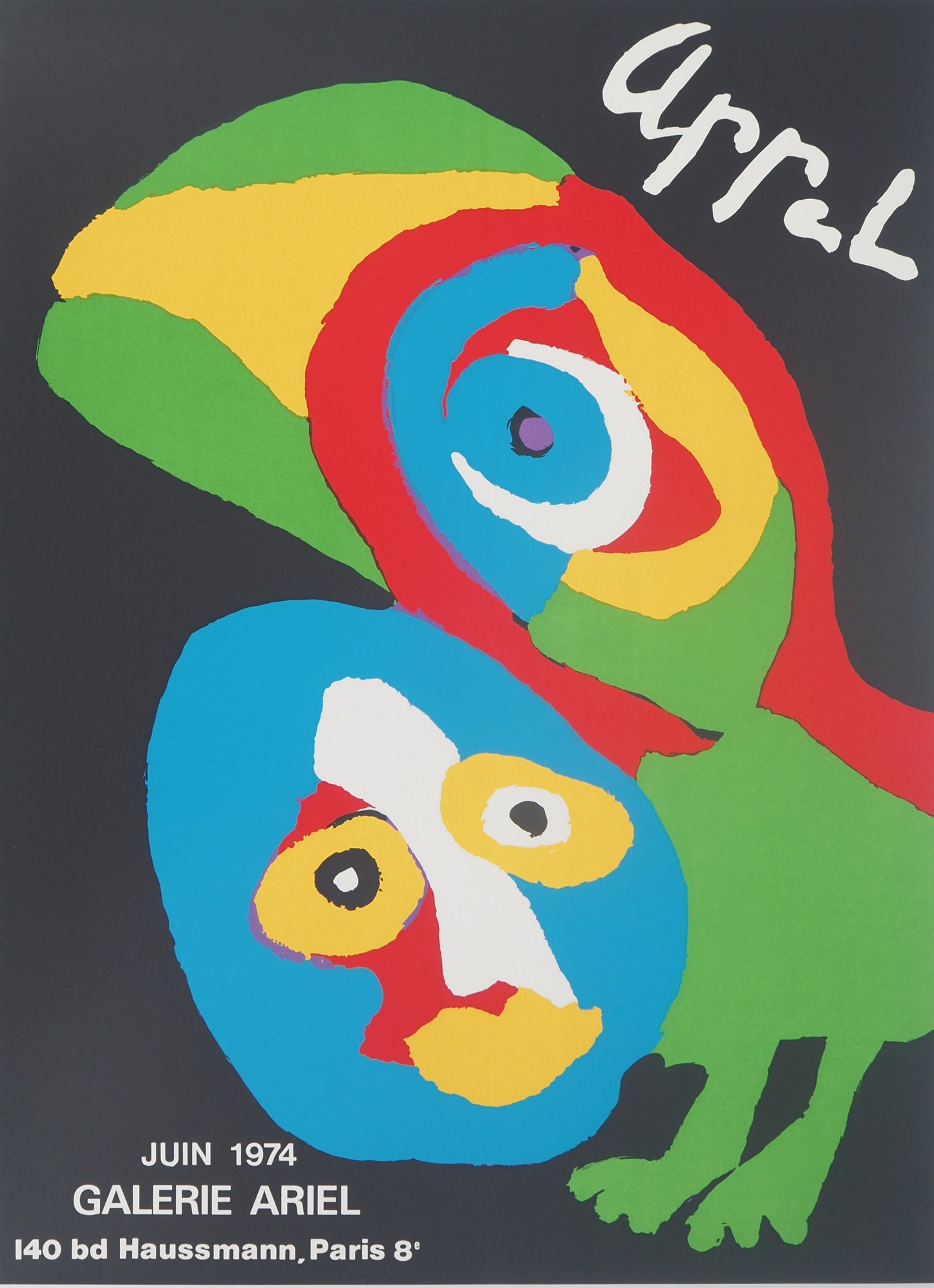 Karel APPEL : Ariel - Lithographie originale signée