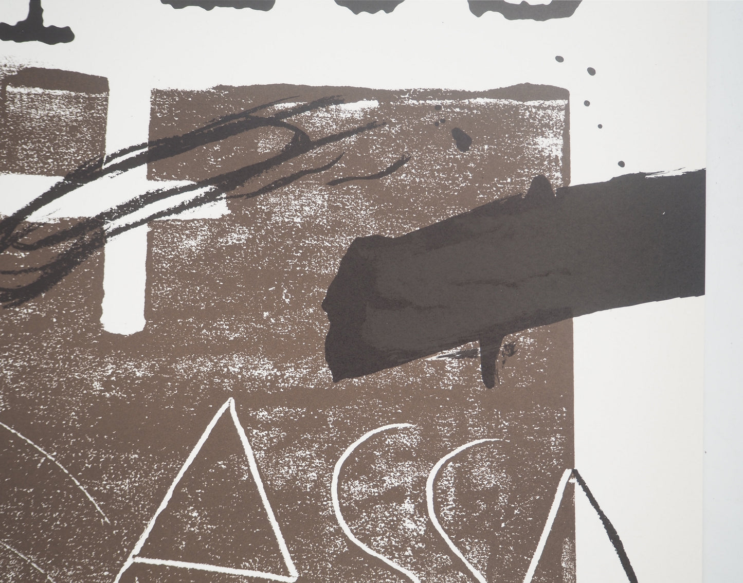 Antoni TAPIES : Monotypes - Lithographie originale