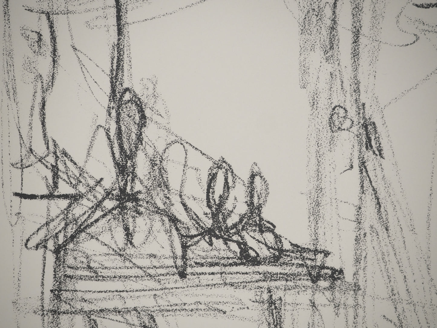 Alberto GIACOMETTI : L'Atelier - Lithographie originale signée
