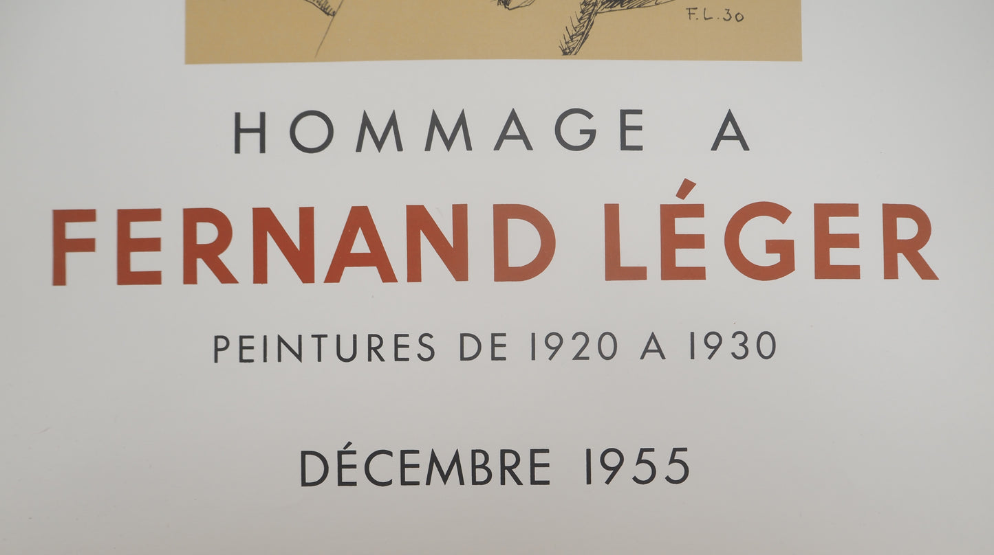 Fernand LEGER : Hommage à l'artiste - Lithographie signée