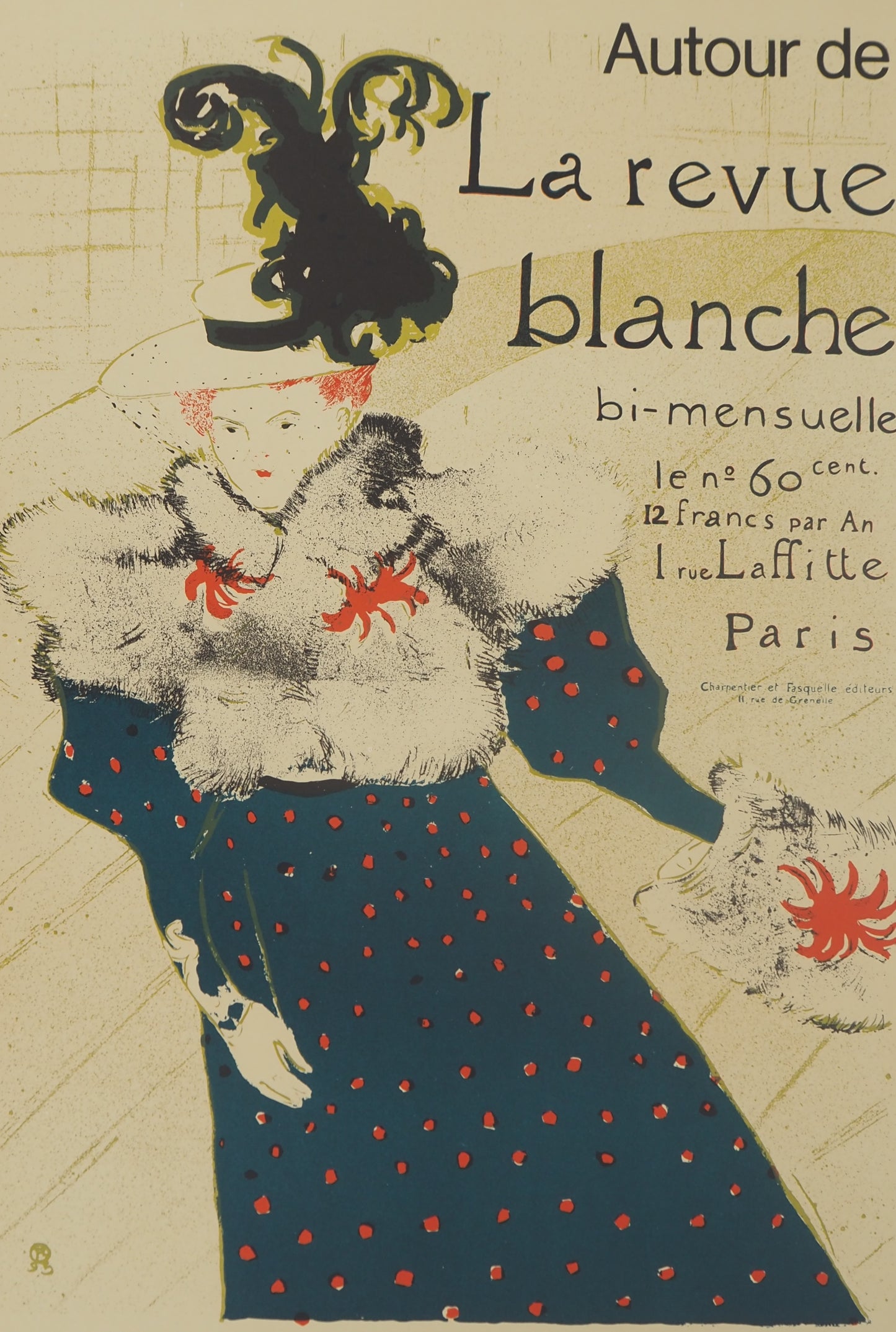 Henri DE TOULOUSE LAUTREC : La Revue blanche - Affiche originale