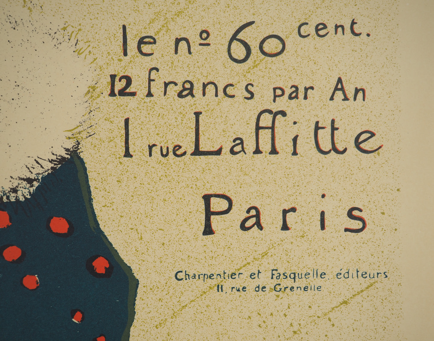 Henri DE TOULOUSE LAUTREC : La Revue blanche - Affiche originale