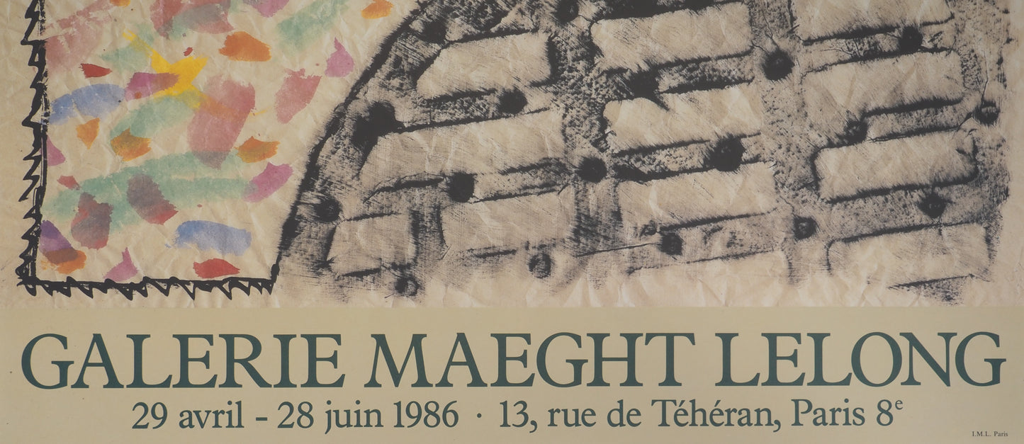 Pierre ALECHINSKY : Bouches et grilles - Affiche originale