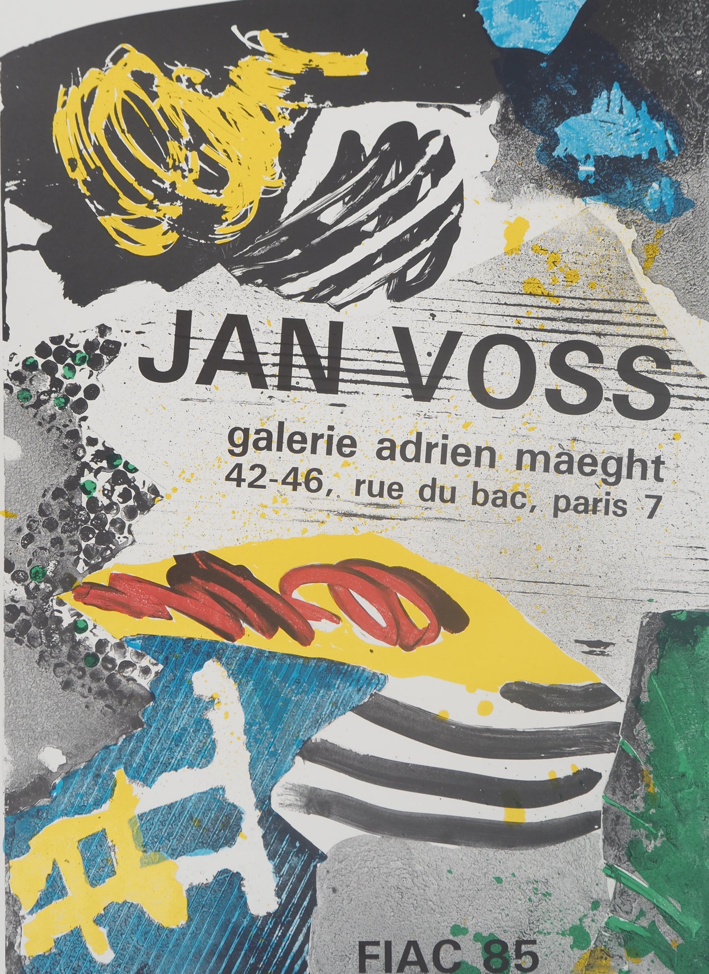 Jan VOSS : FIAC 1985 - Lithographie originale