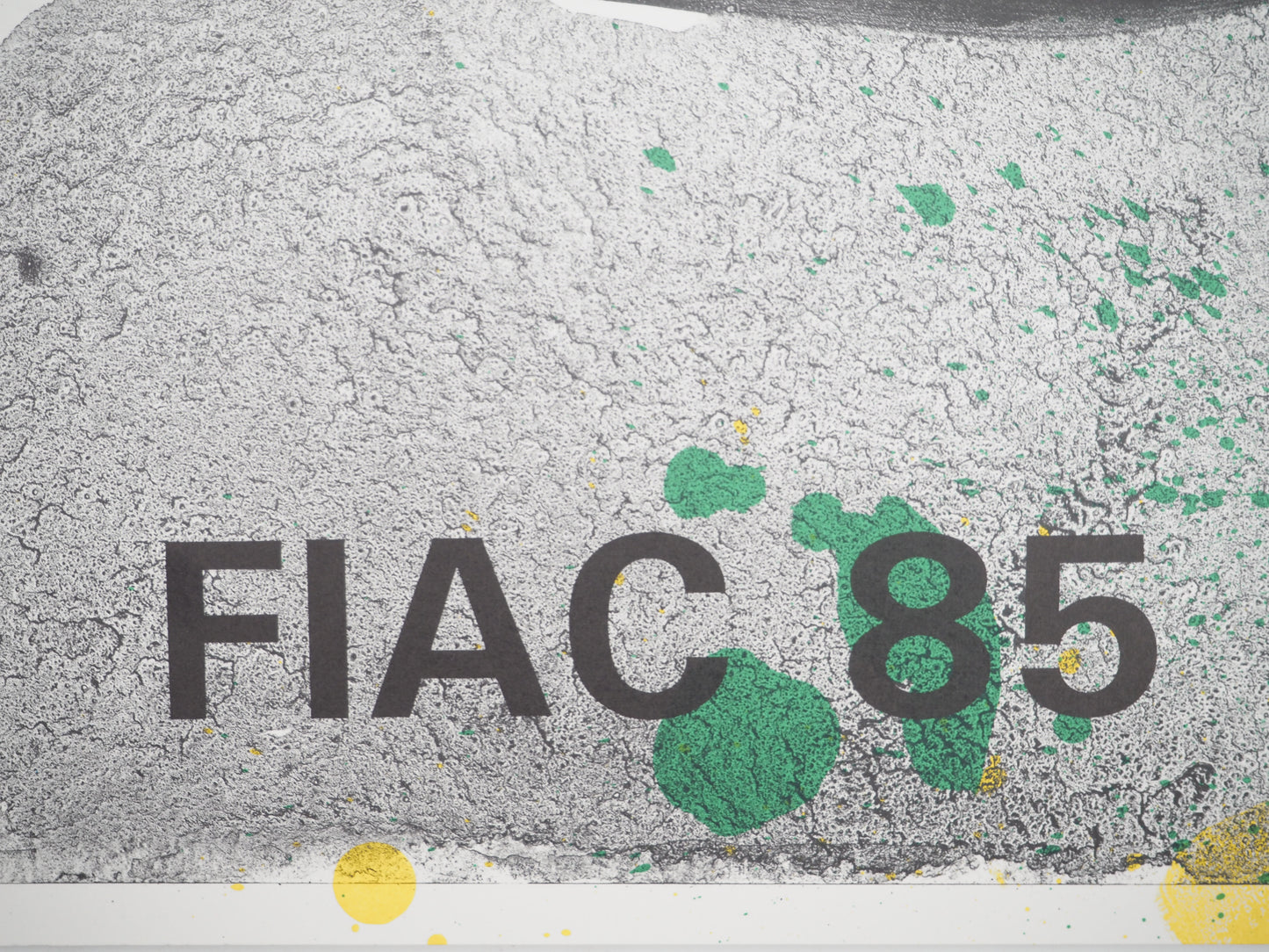 Jan VOSS : FIAC 1985 - Lithographie originale