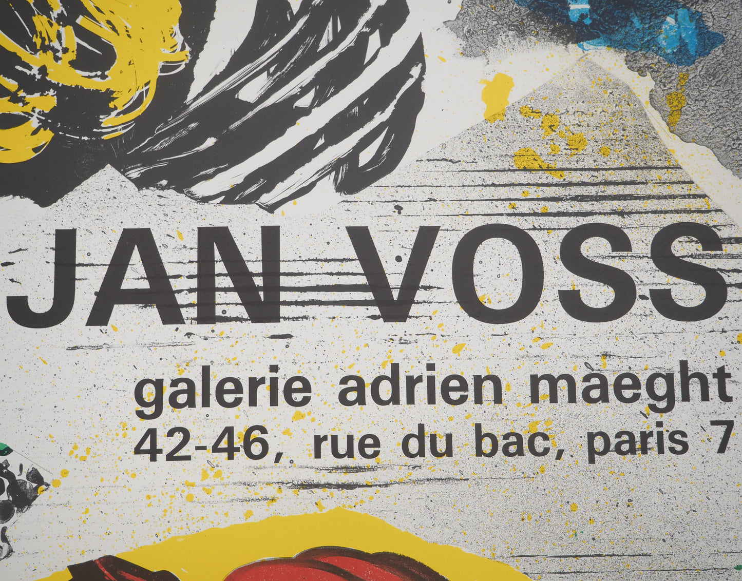 Jan VOSS : FIAC 1985 - Lithographie originale