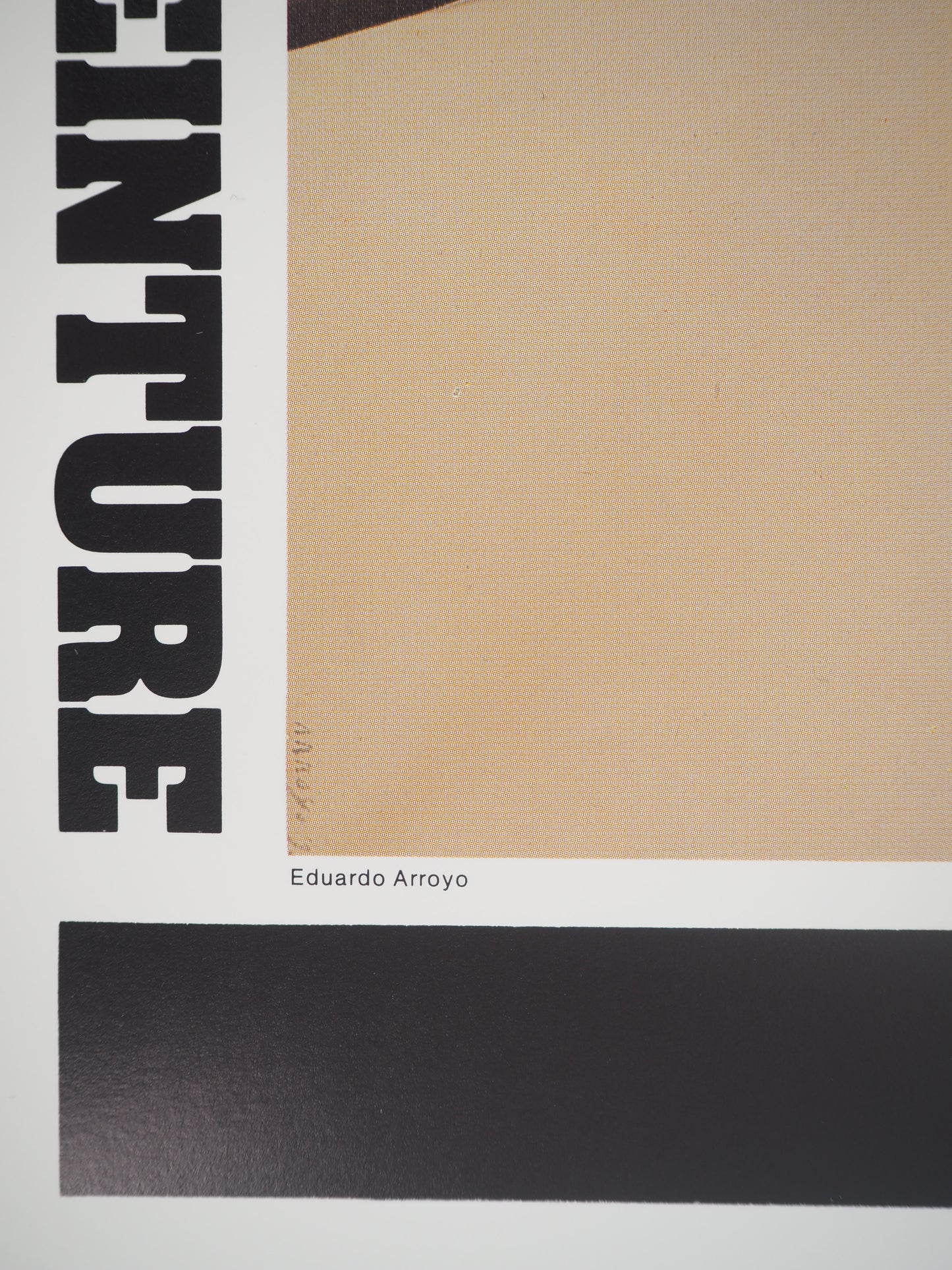 Eduardo ARROYO : Contiguïtés - Affiche originale