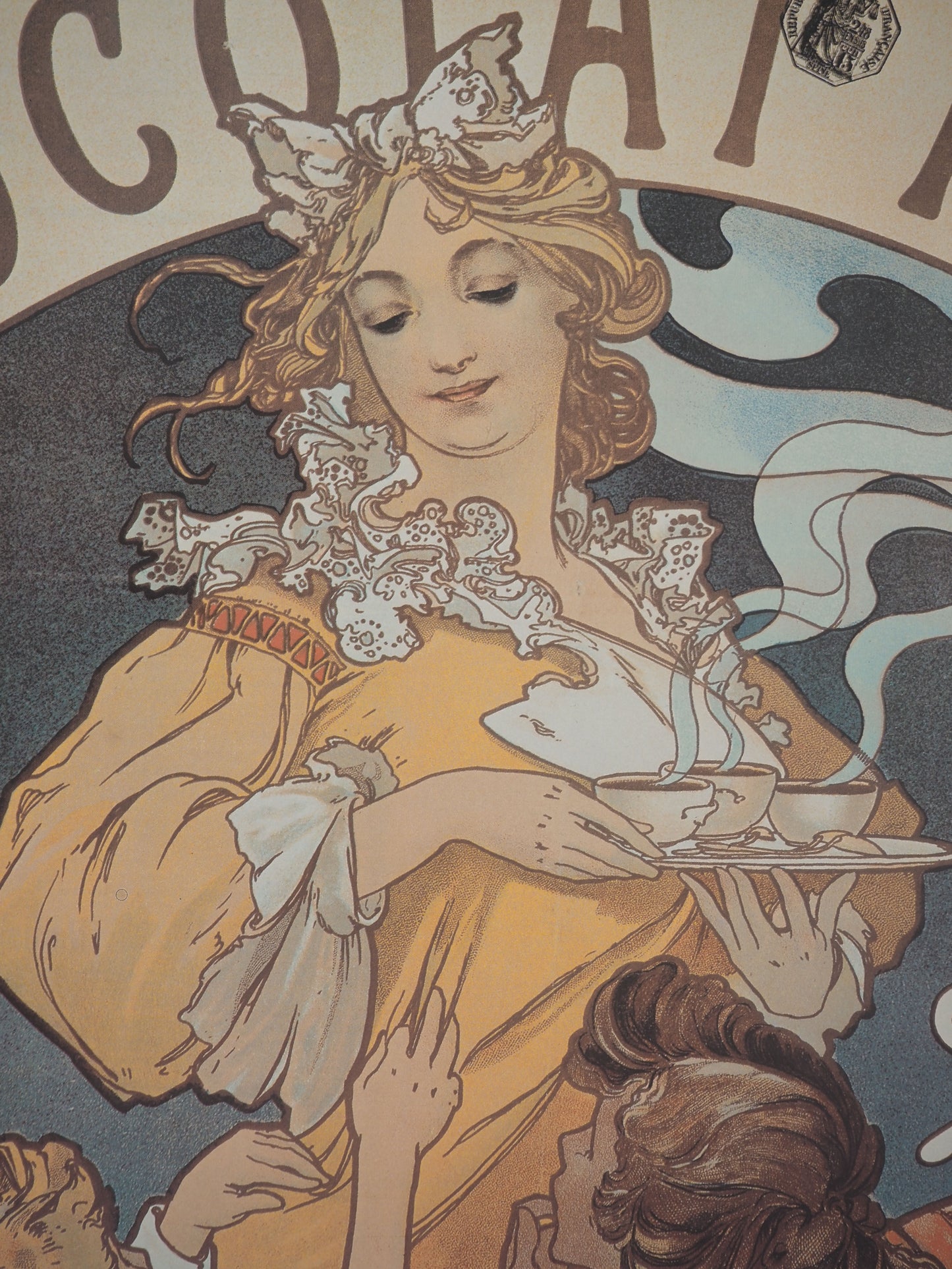 Alfons MUCHA : Chocolat idéal - Affiche signée