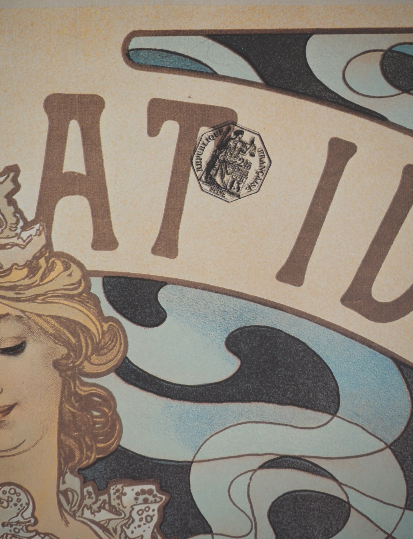 Alfons MUCHA : Chocolat idéal - Affiche signée