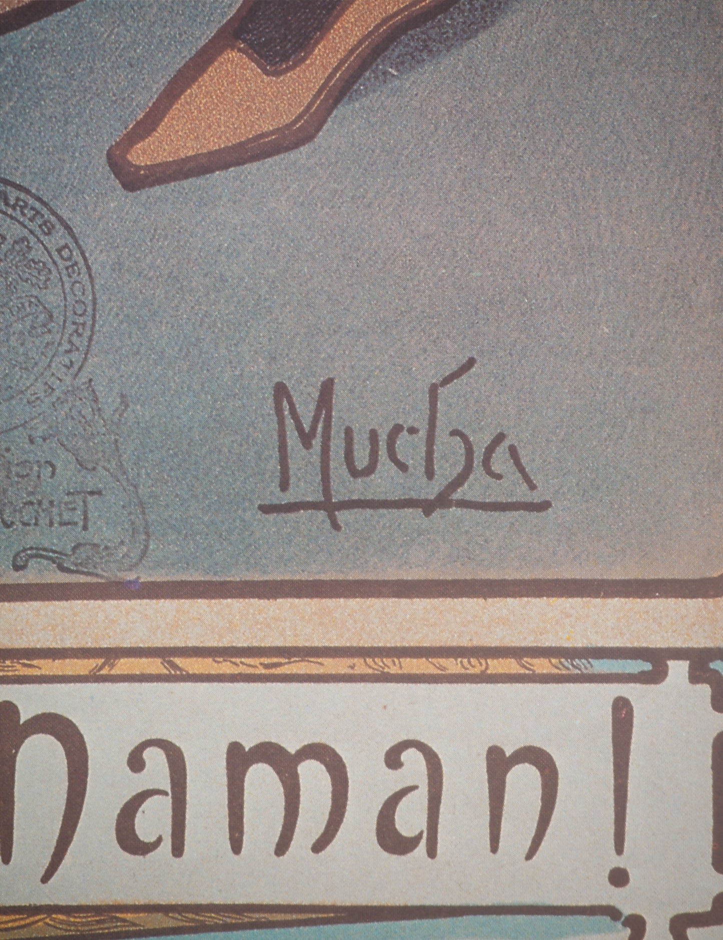 Alfons MUCHA : Chocolat idéal - Affiche signée