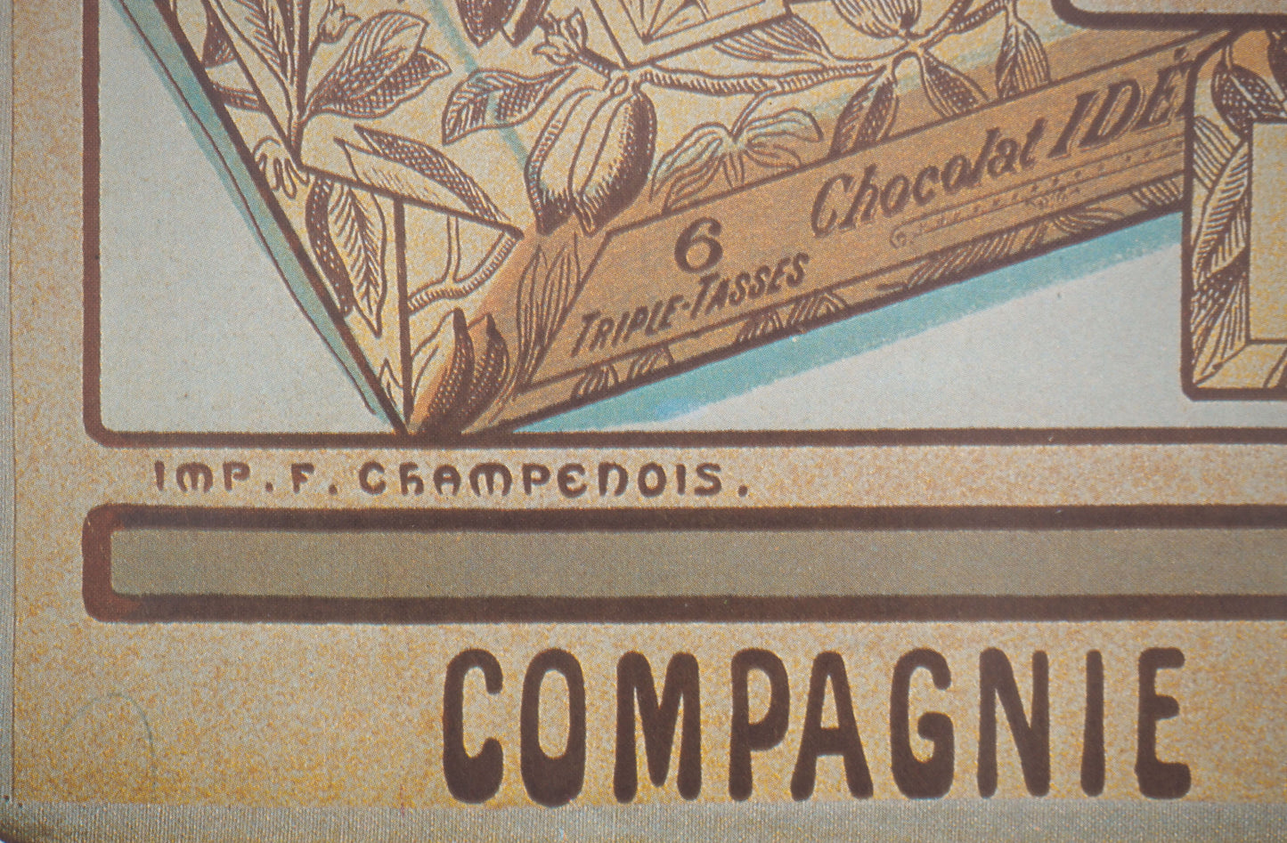 Alfons MUCHA : Chocolat idéal - Affiche signée