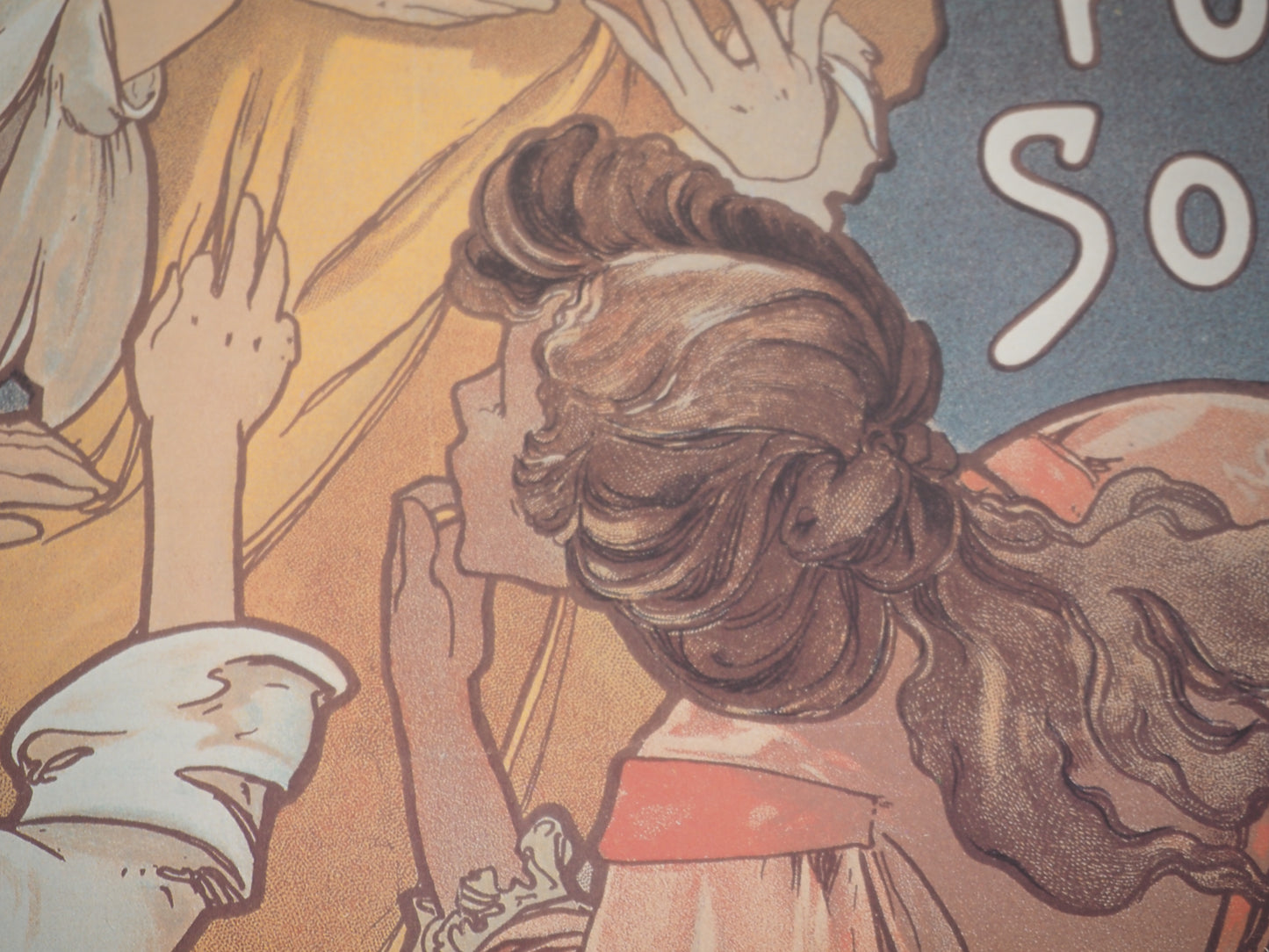 Alfons MUCHA : Chocolat idéal - Affiche signée