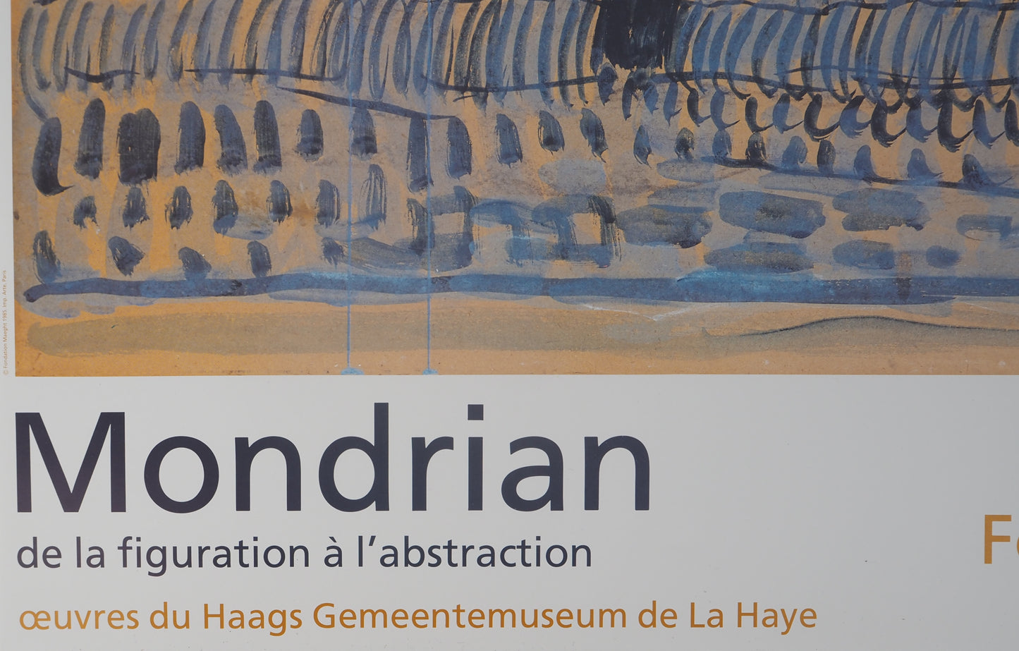 Piet MONDRIAN : Fondation Maeght Expo 1985 - Affiche originale