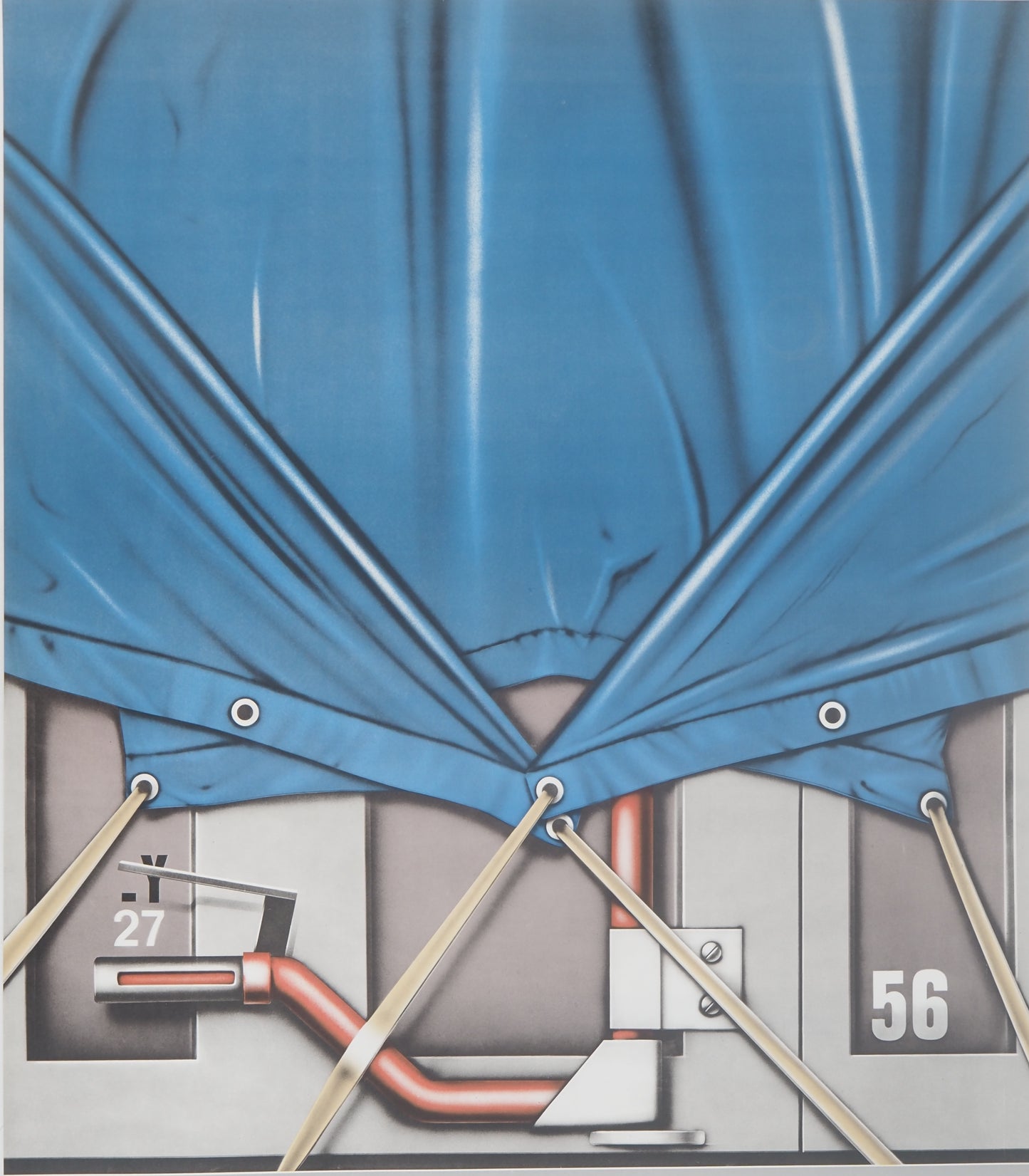 Peter KLASEN : Musée d'Art moderne - Lithographie originale signée