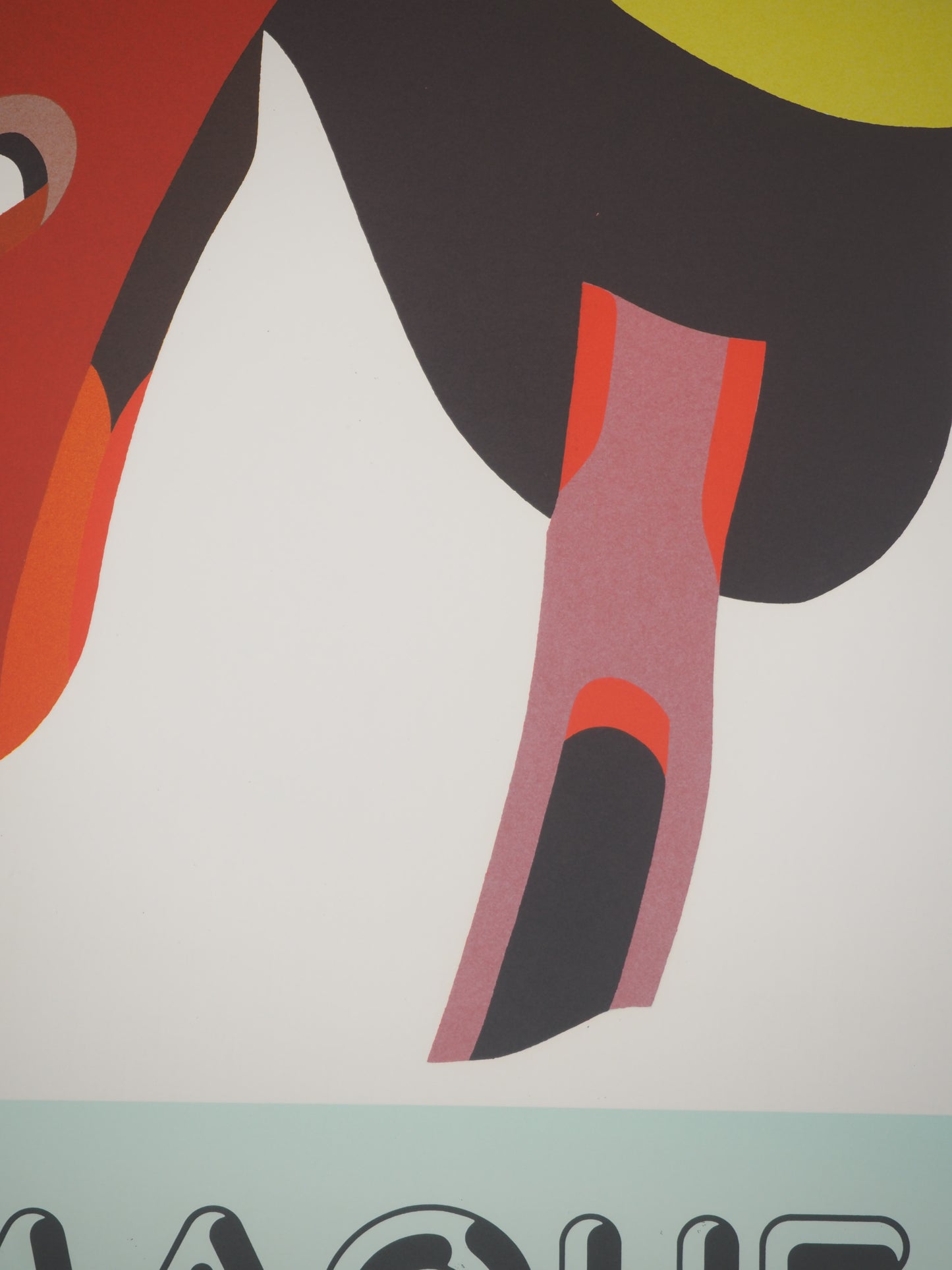 Hervé TELEMAQUE : En selle - Lithographie originale