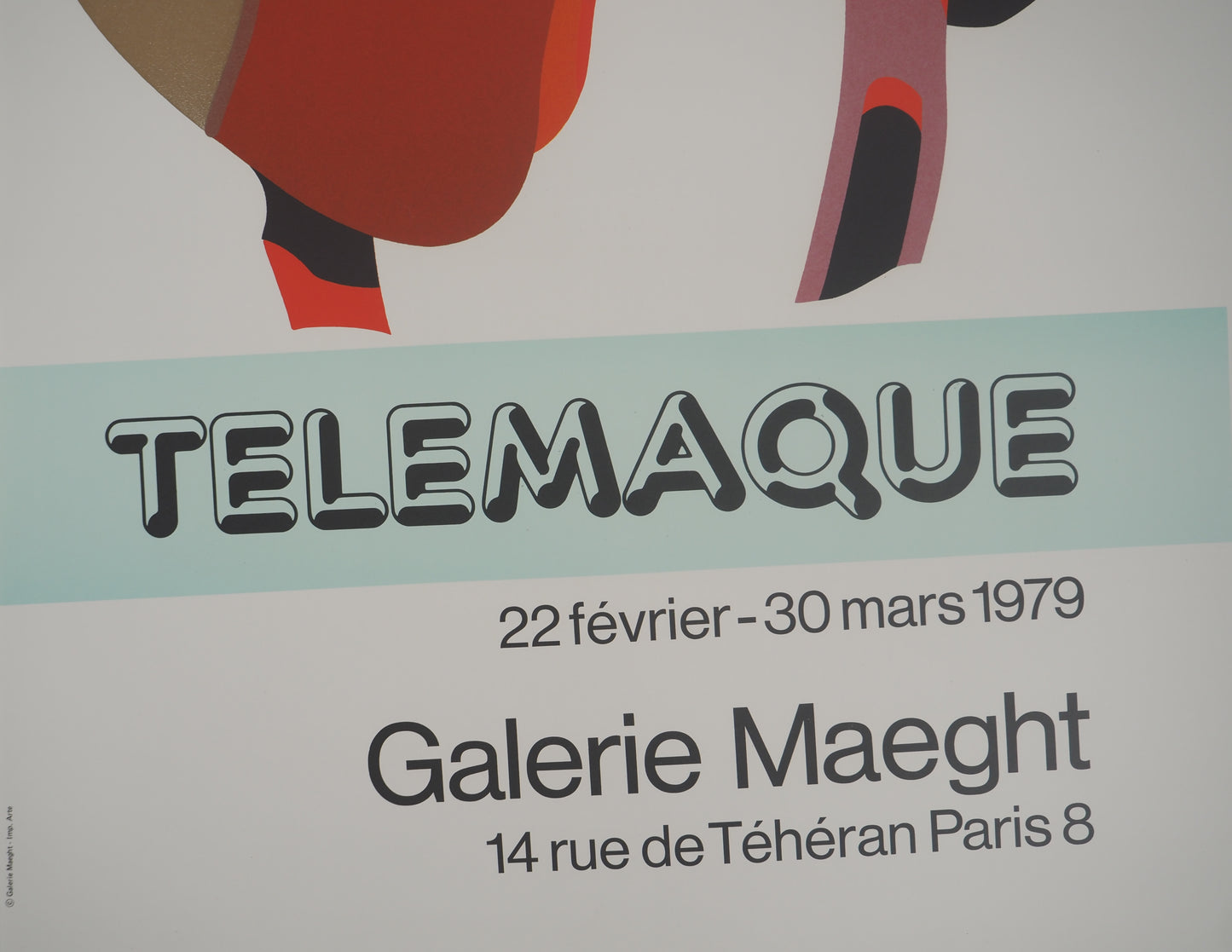 Hervé TELEMAQUE : En selle - Lithographie originale