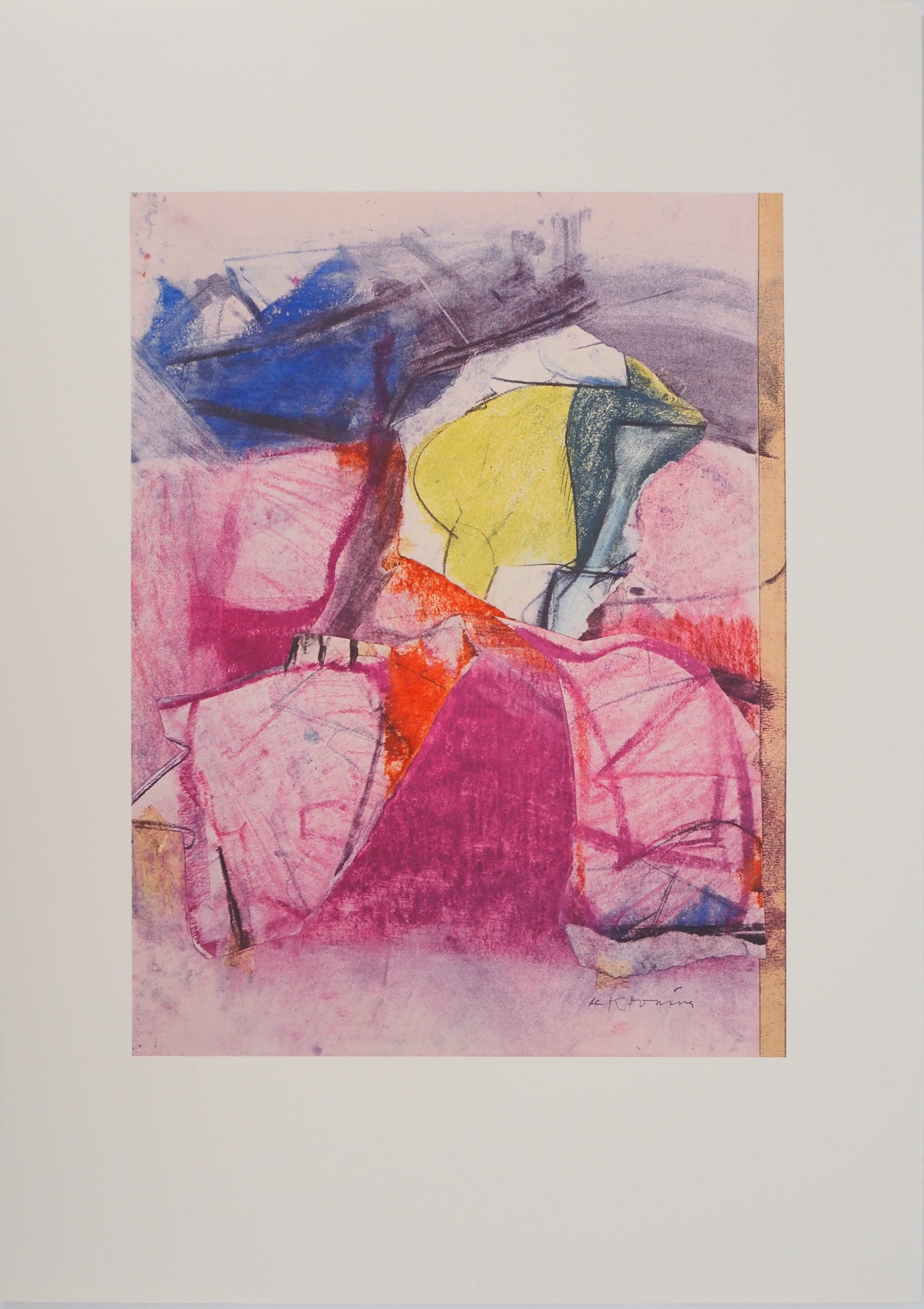 Willem DE KOONING : Paysage fauve - Lithographie signée