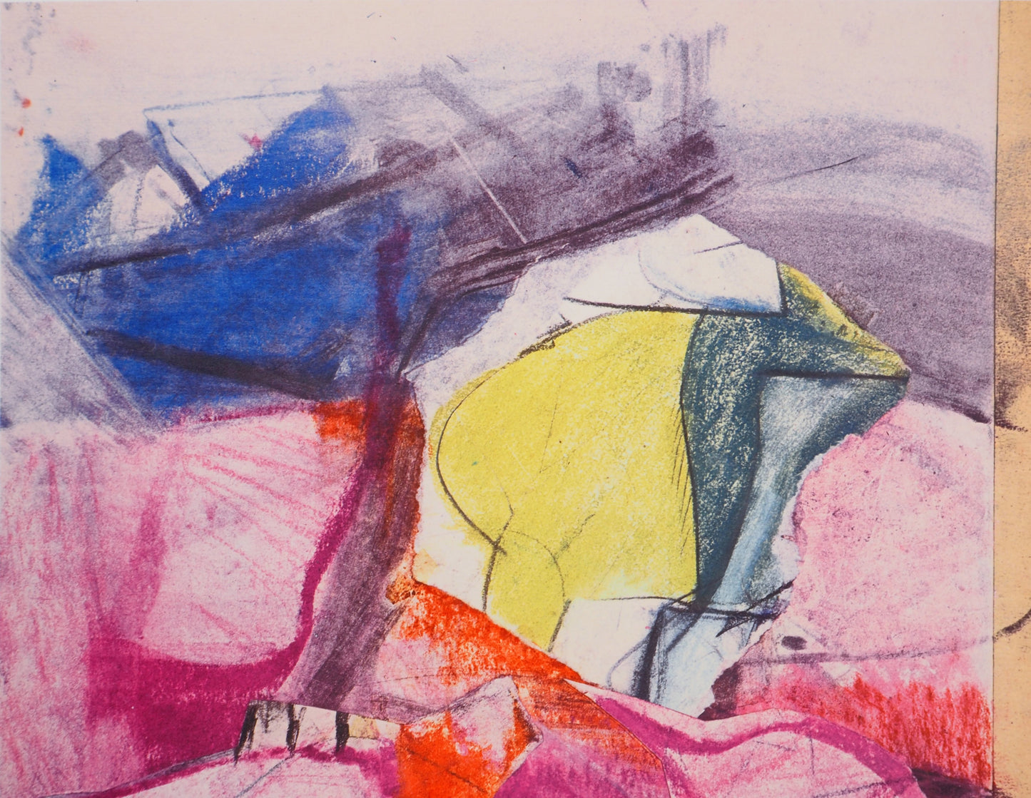 Willem DE KOONING : Paysage fauve - Lithographie signée