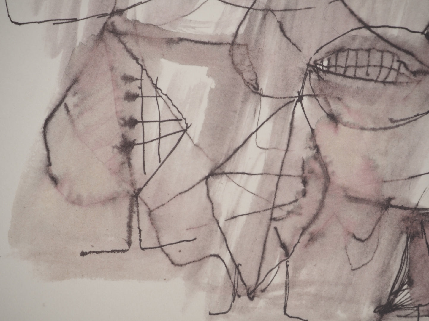 Guillaume CORNEILLE : Tête pensive - Lithographie signée