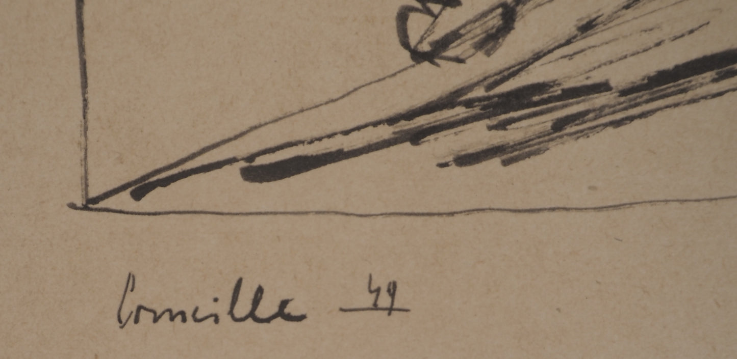 Guillaume CORNEILLE : Le soleil dans la maison - Lithographie signée