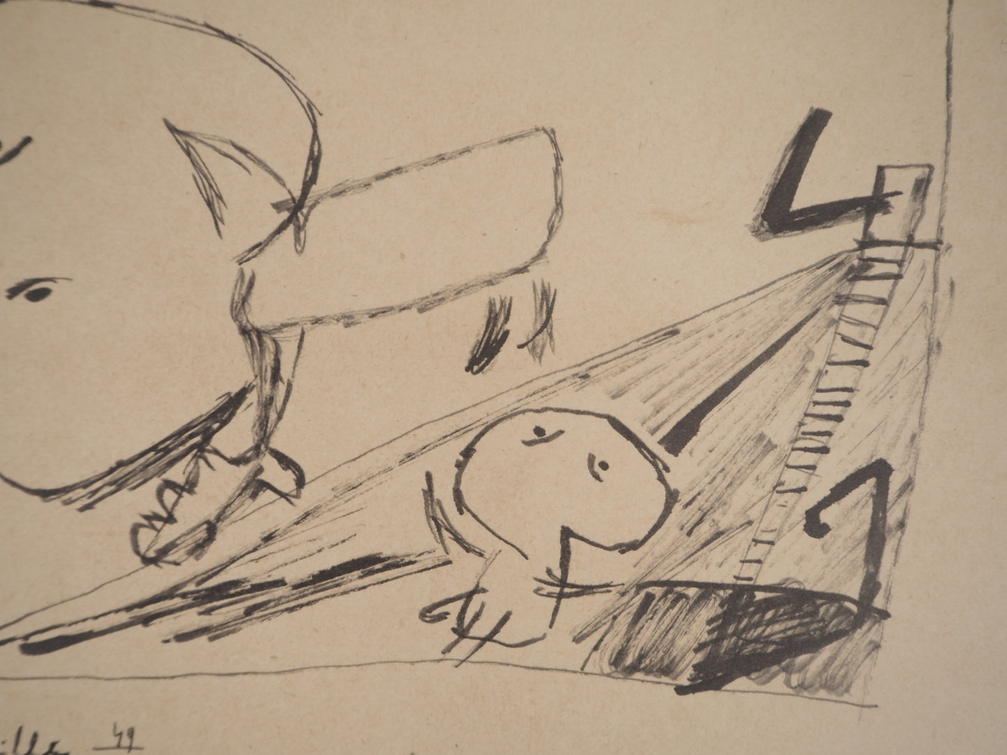 Guillaume CORNEILLE : Le soleil dans la maison - Lithographie signée